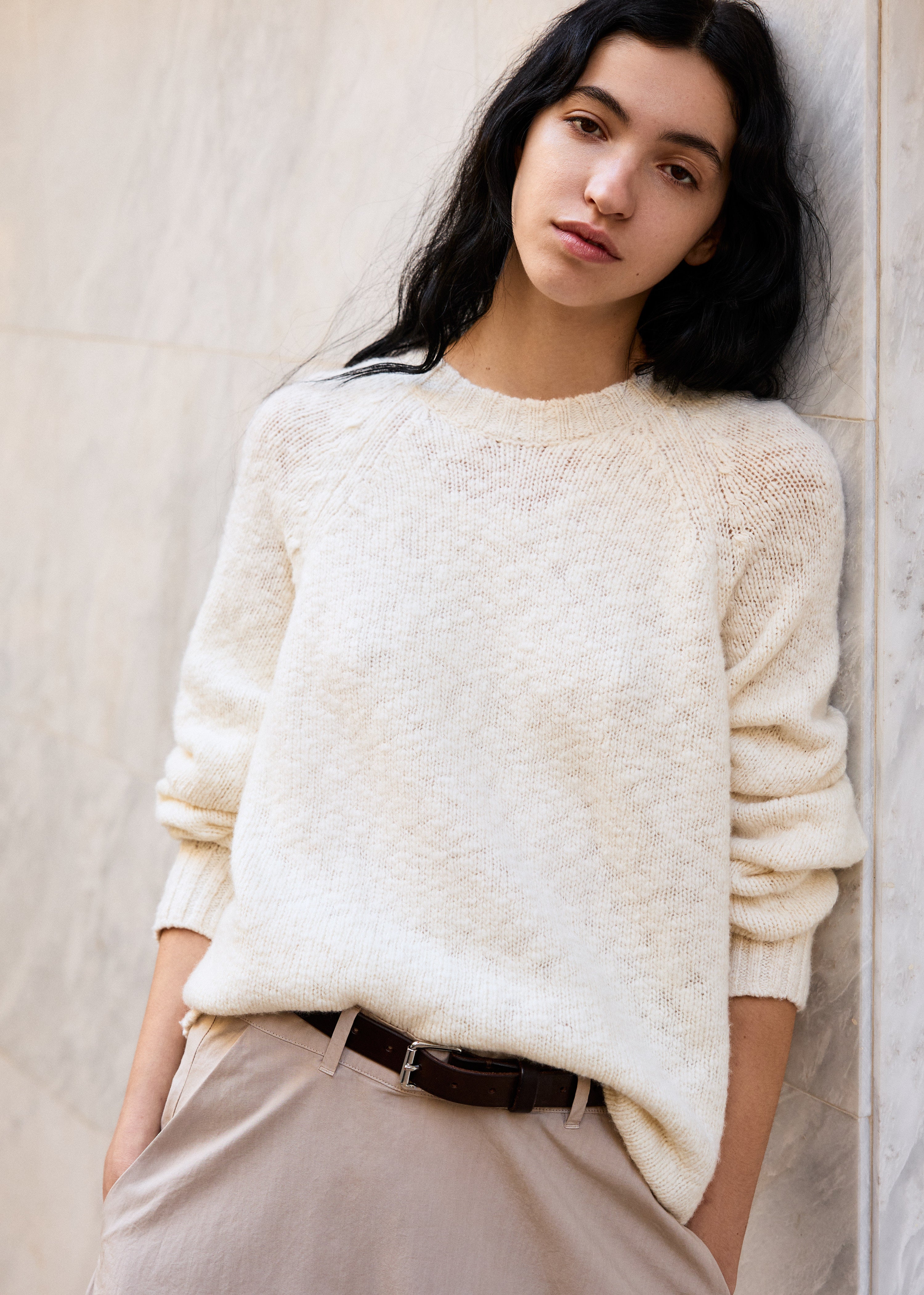 Toba sweater – wool | Pure Ecru