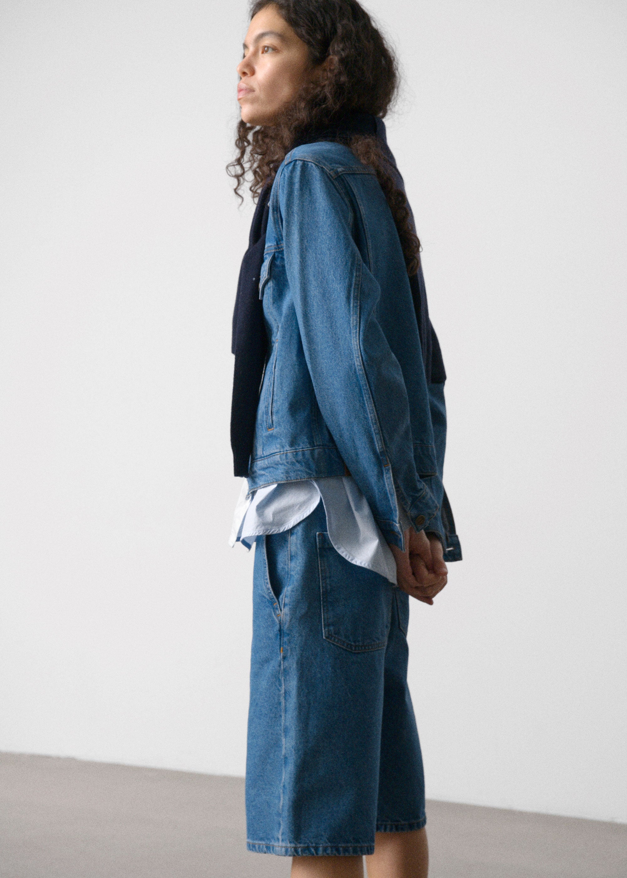 Cleo denim jacket | Clear Blue Jacket aiayu