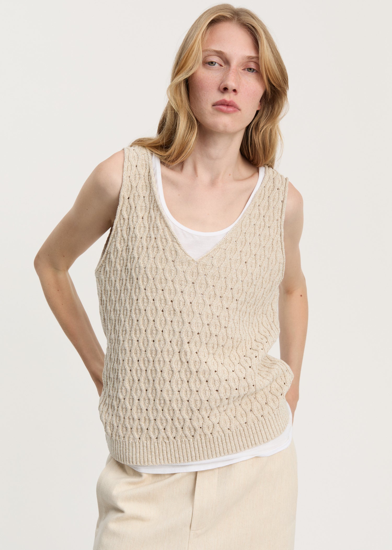 Annu knitted top | Nature Top aiayu
