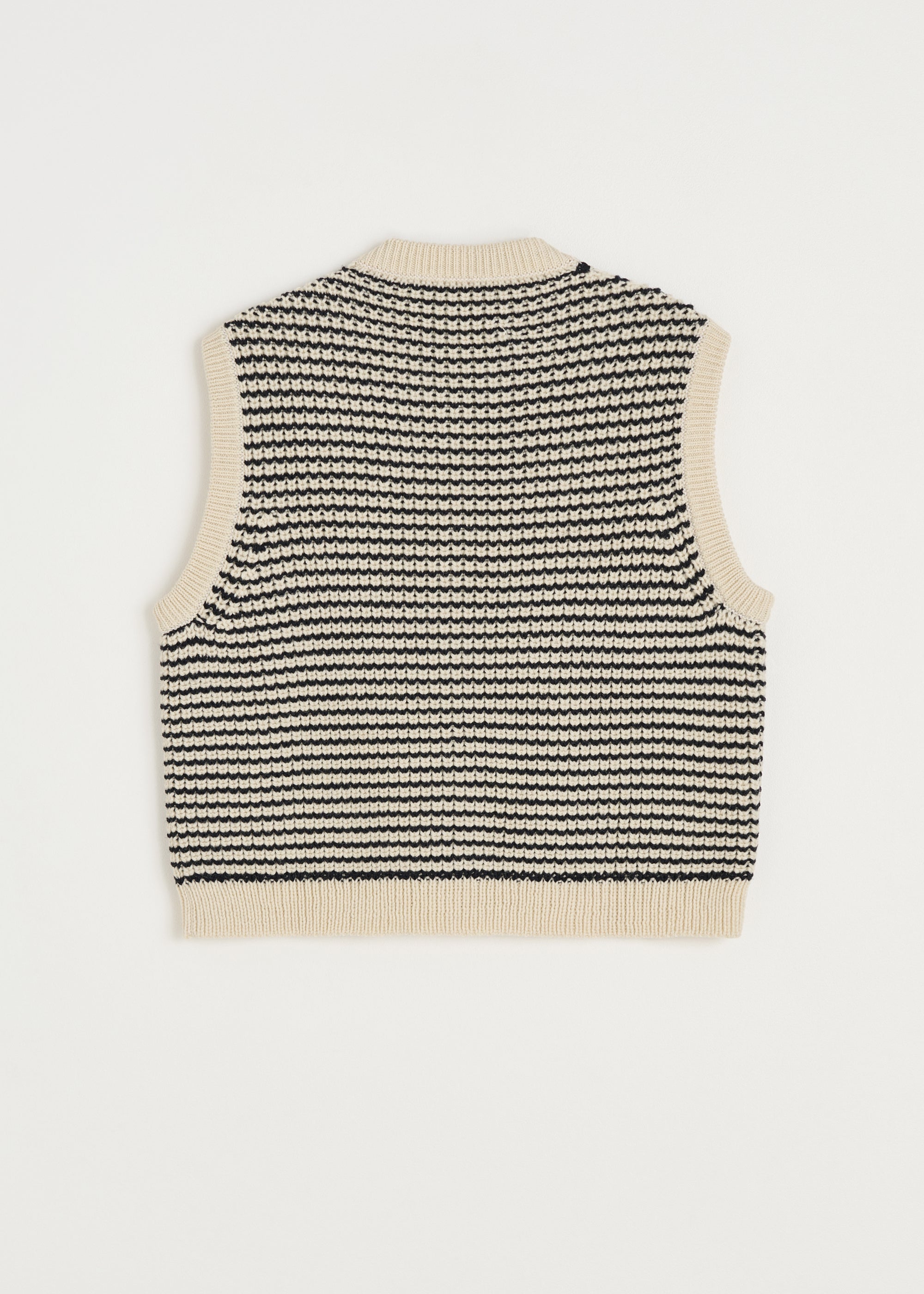 Asha vest – highland wool | Mix Black Navy Vest aiayu