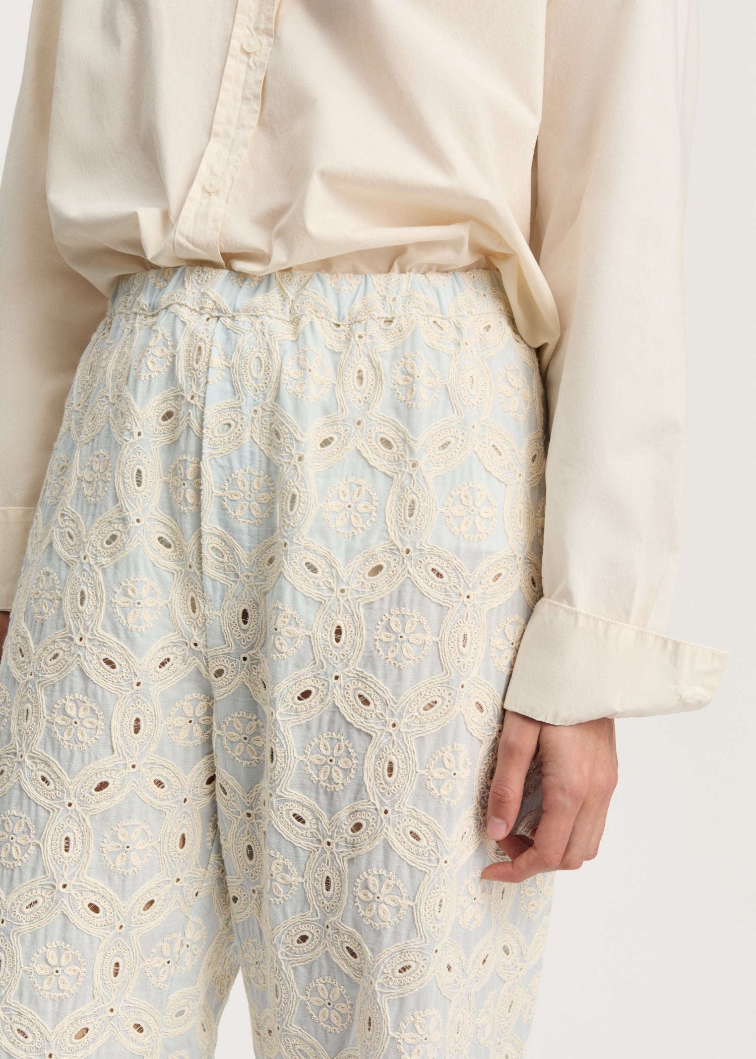 Ava pant embroidery | Blue Eyes Shorts aiayu