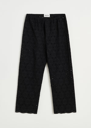 Ava pant embroidery | Black Pants aiayu