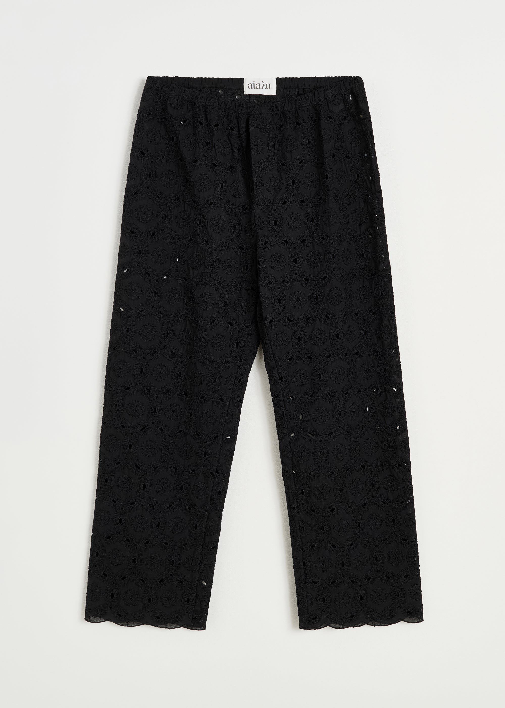 Ava pant embroidery | Black Pants aiayu