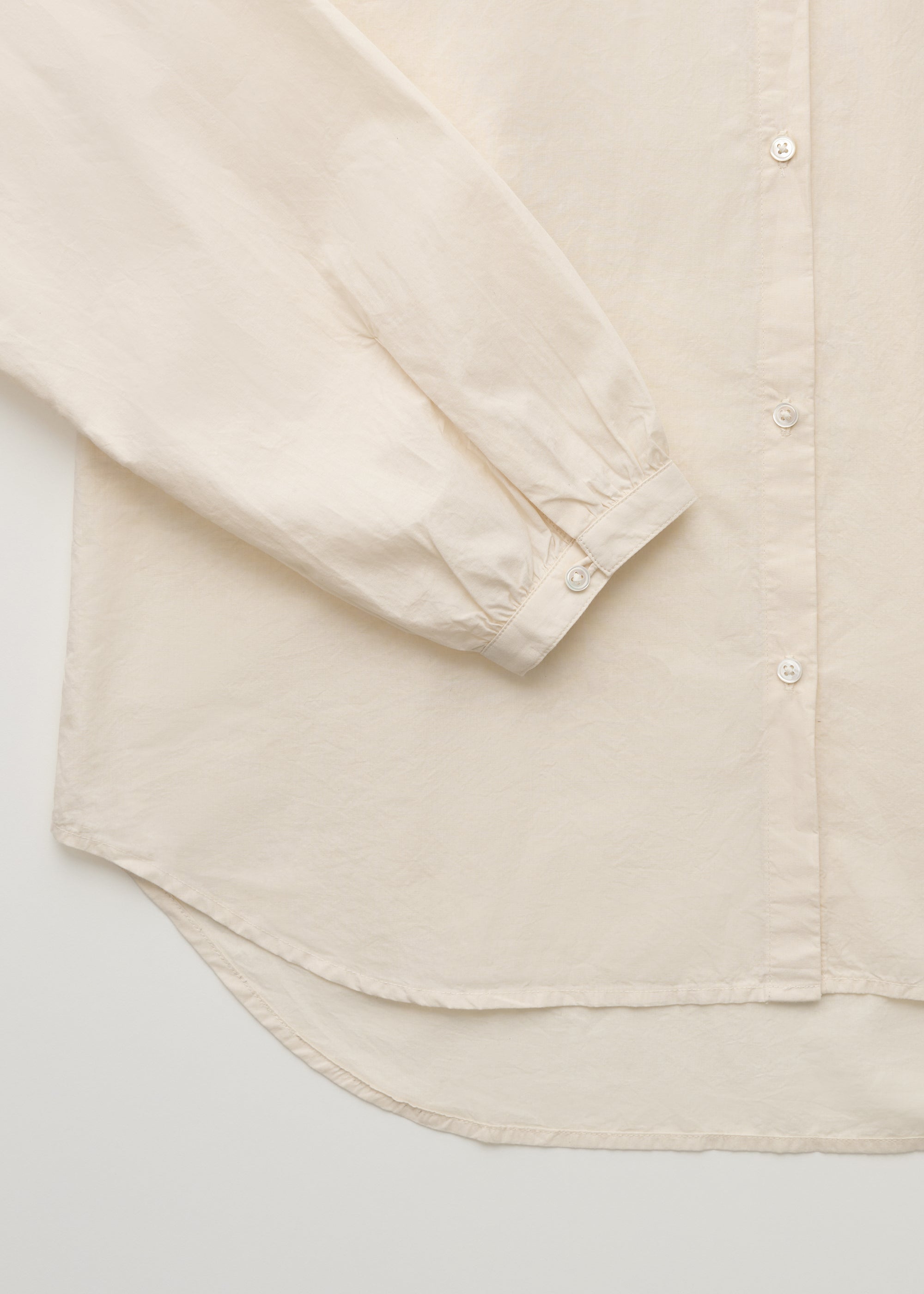 Bibs shirt cotton | Pure Ecru Shirt Woven aiayu