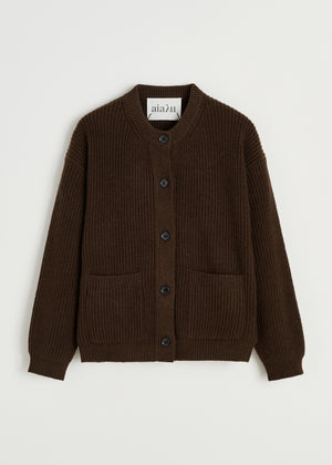 Bine cardigan – pure sartuul | Dark Brown Cardigan aiayu