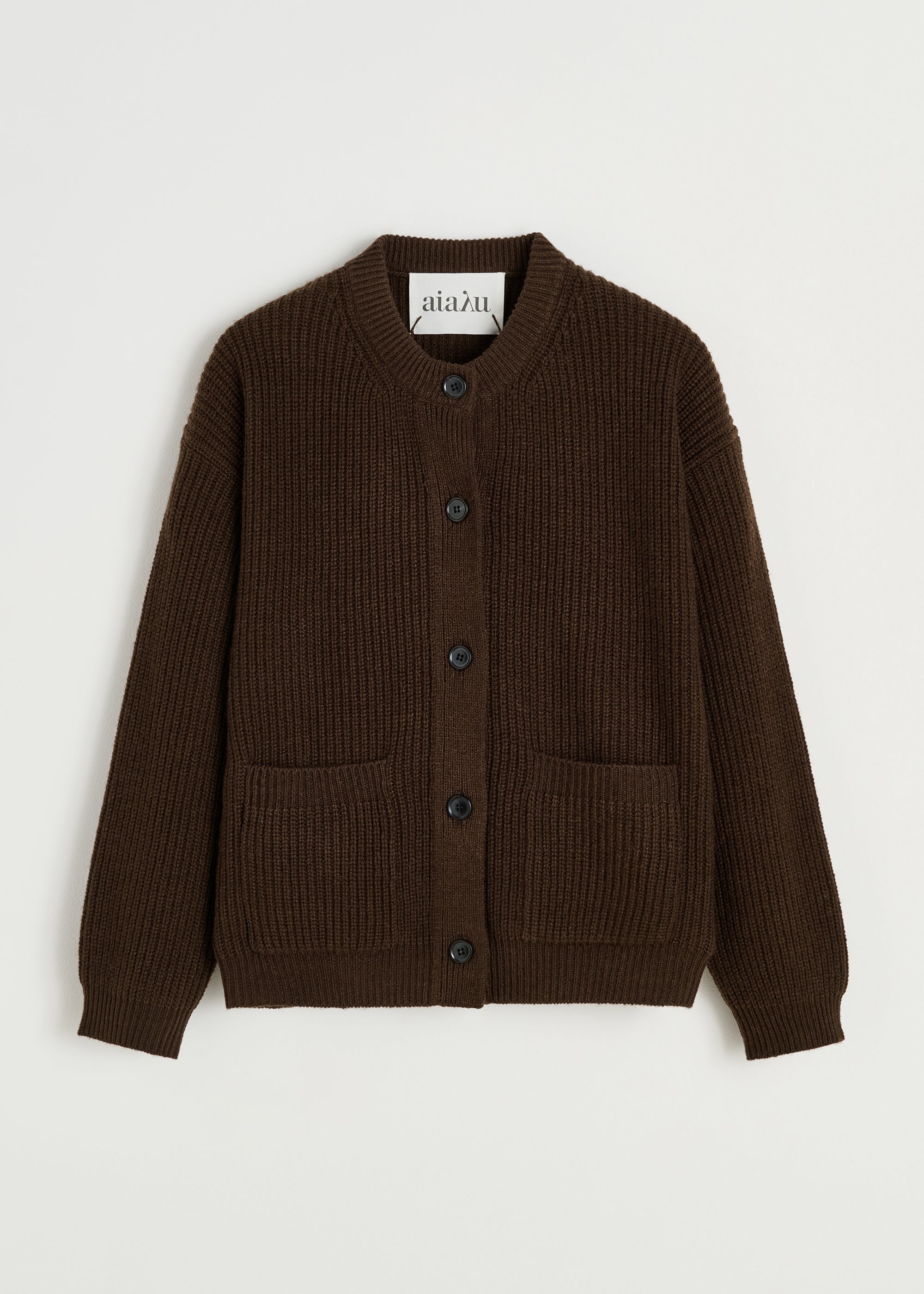 Bine cardigan – pure sartuul | Dark Brown Cardigan aiayu