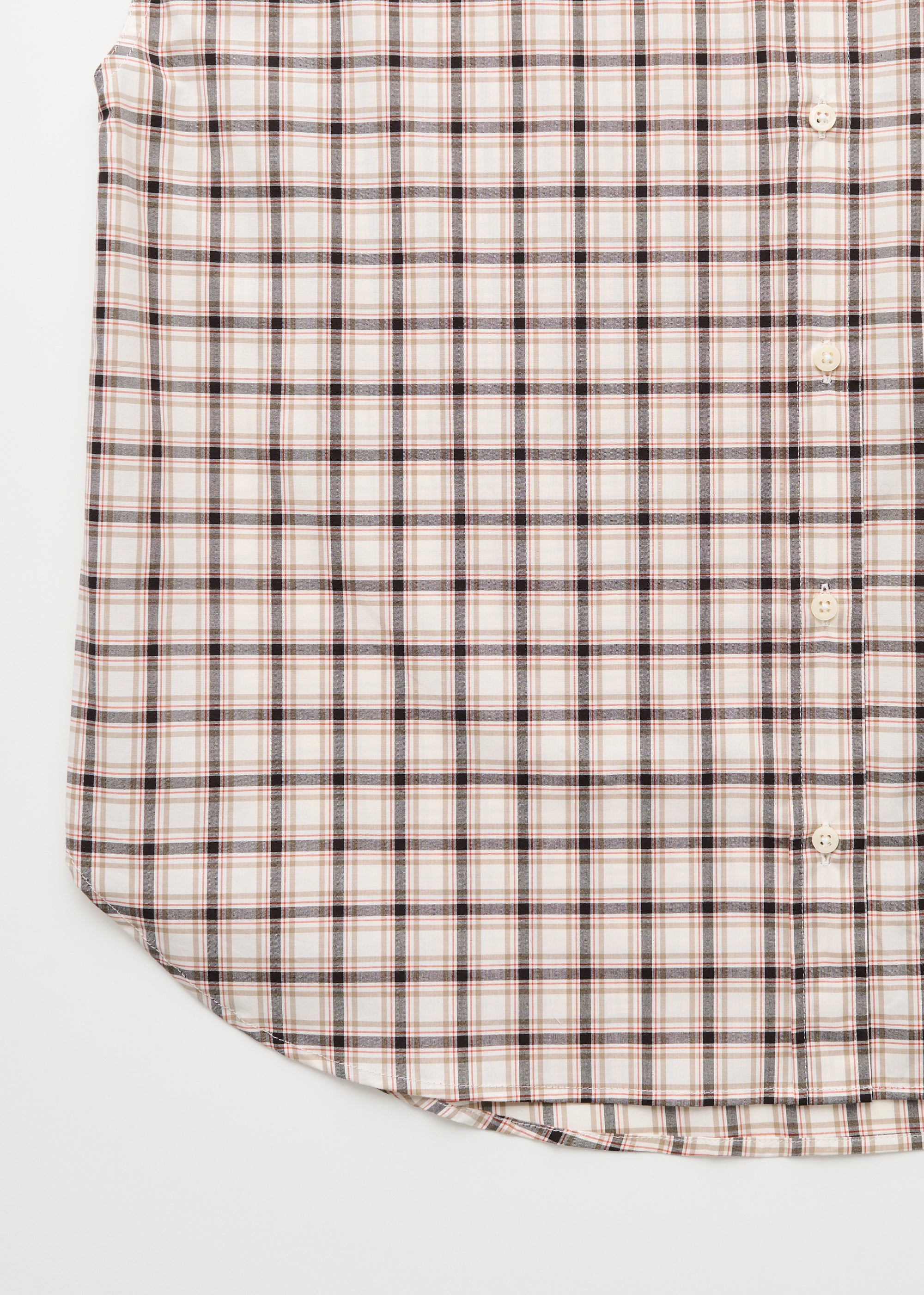 Camal shirt check | Mix Osaka Shirt Woven aiayu