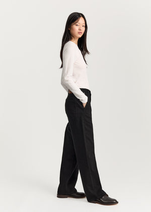 Carlo midwaist wide jeans | Black Tea Jeans aiayu