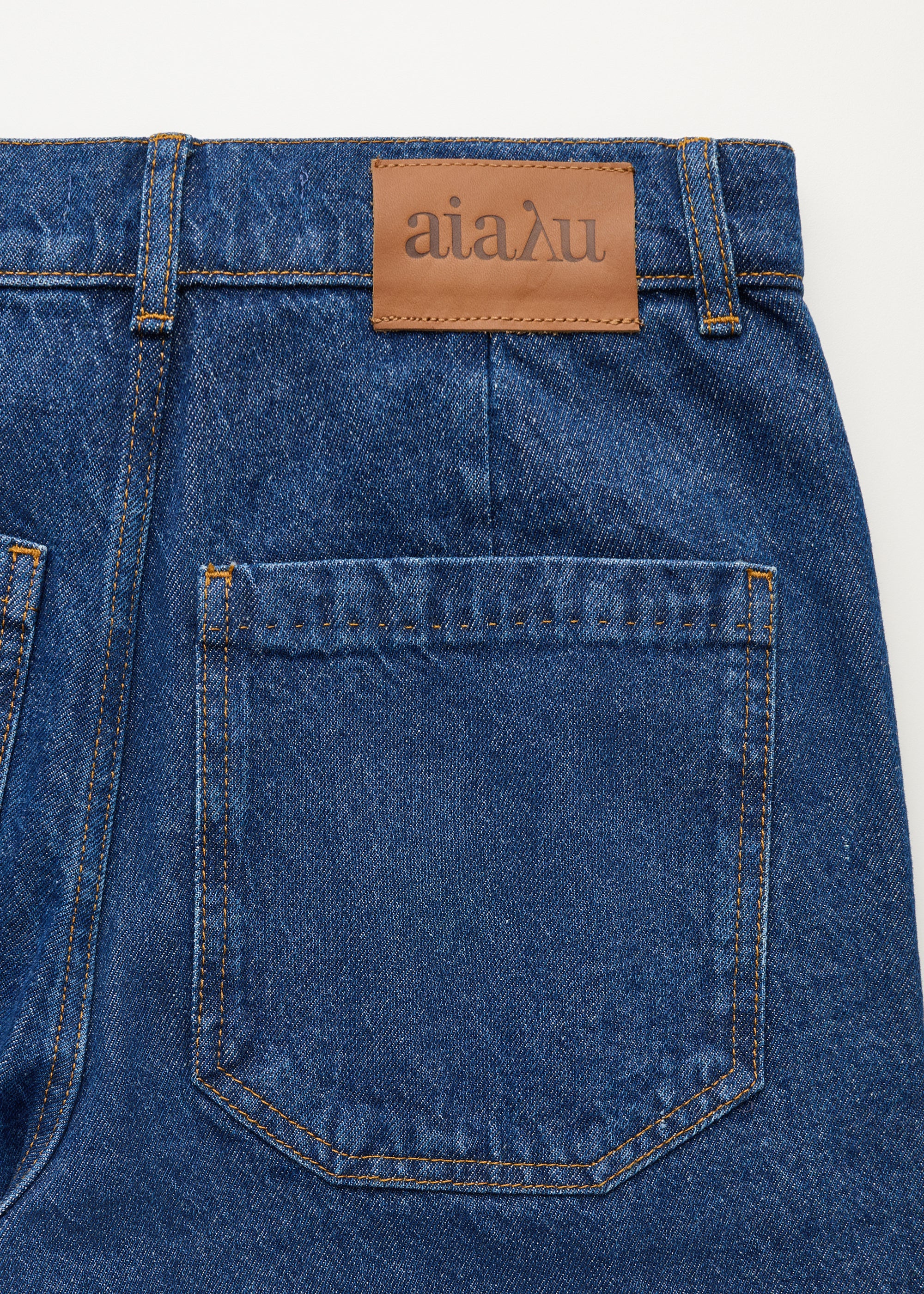 Carlo midwaist wide jeans | Mid Blue Jeans aiayu