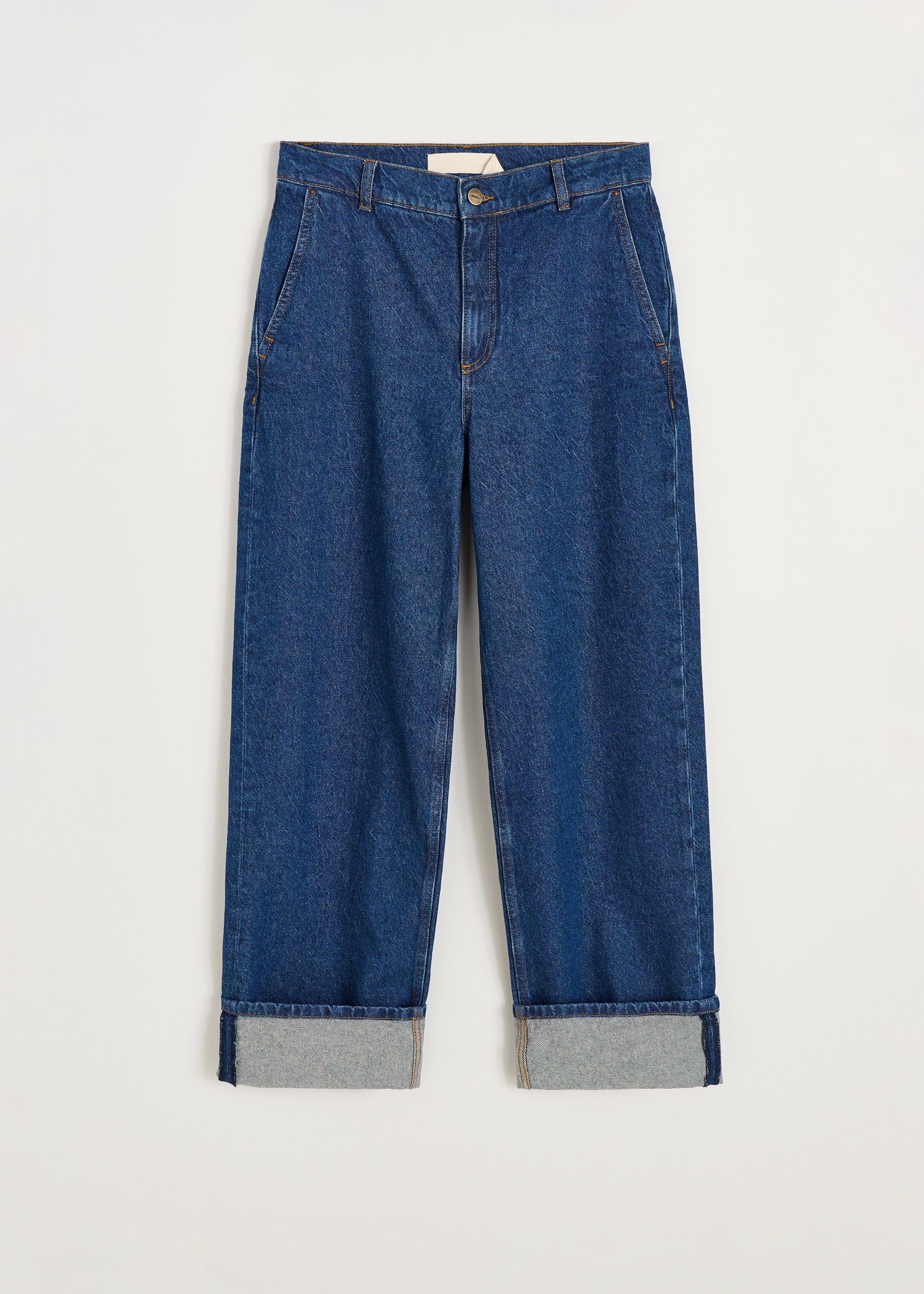 Carlo midwaist wide jeans | Mid Blue Jeans aiayu