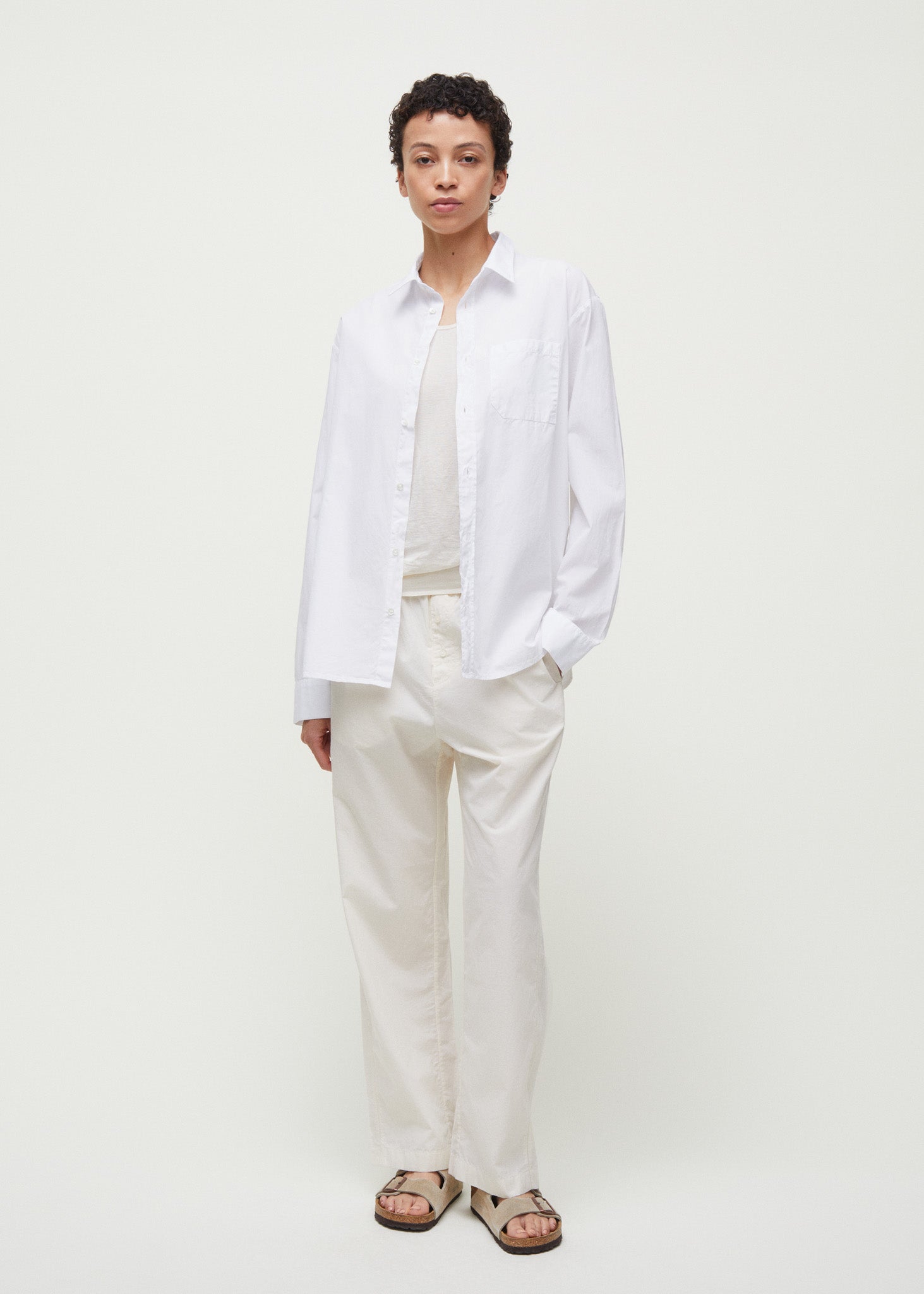 Casual pant | Pure Ecru Pants aiayu