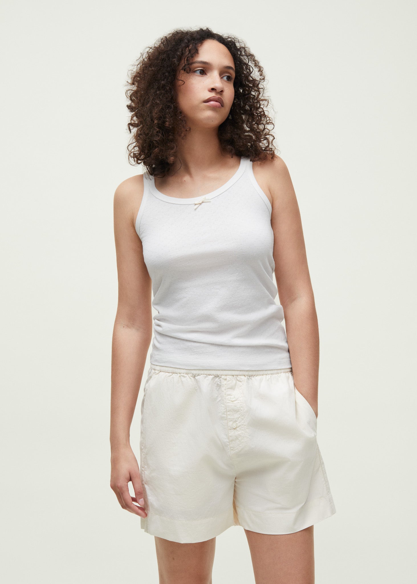 Casual shorts | Pure Ecru Shorts aiayu