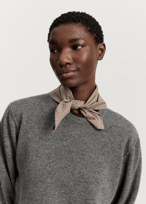 Charlie scarf check | Mix Fossil Scarf aiayu