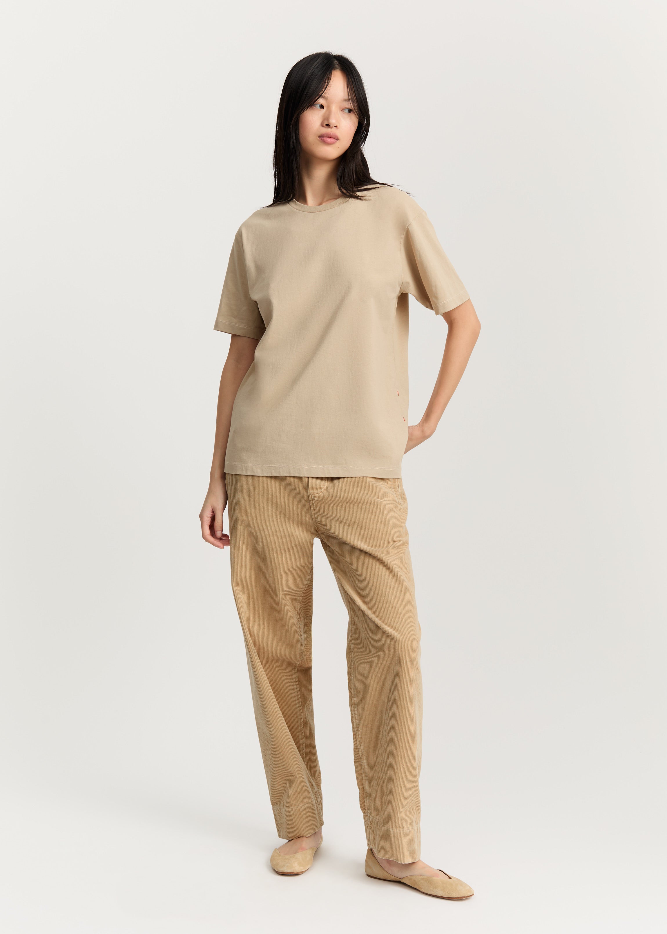 Classic circular tee | Buttermilk T-shirt aiayu