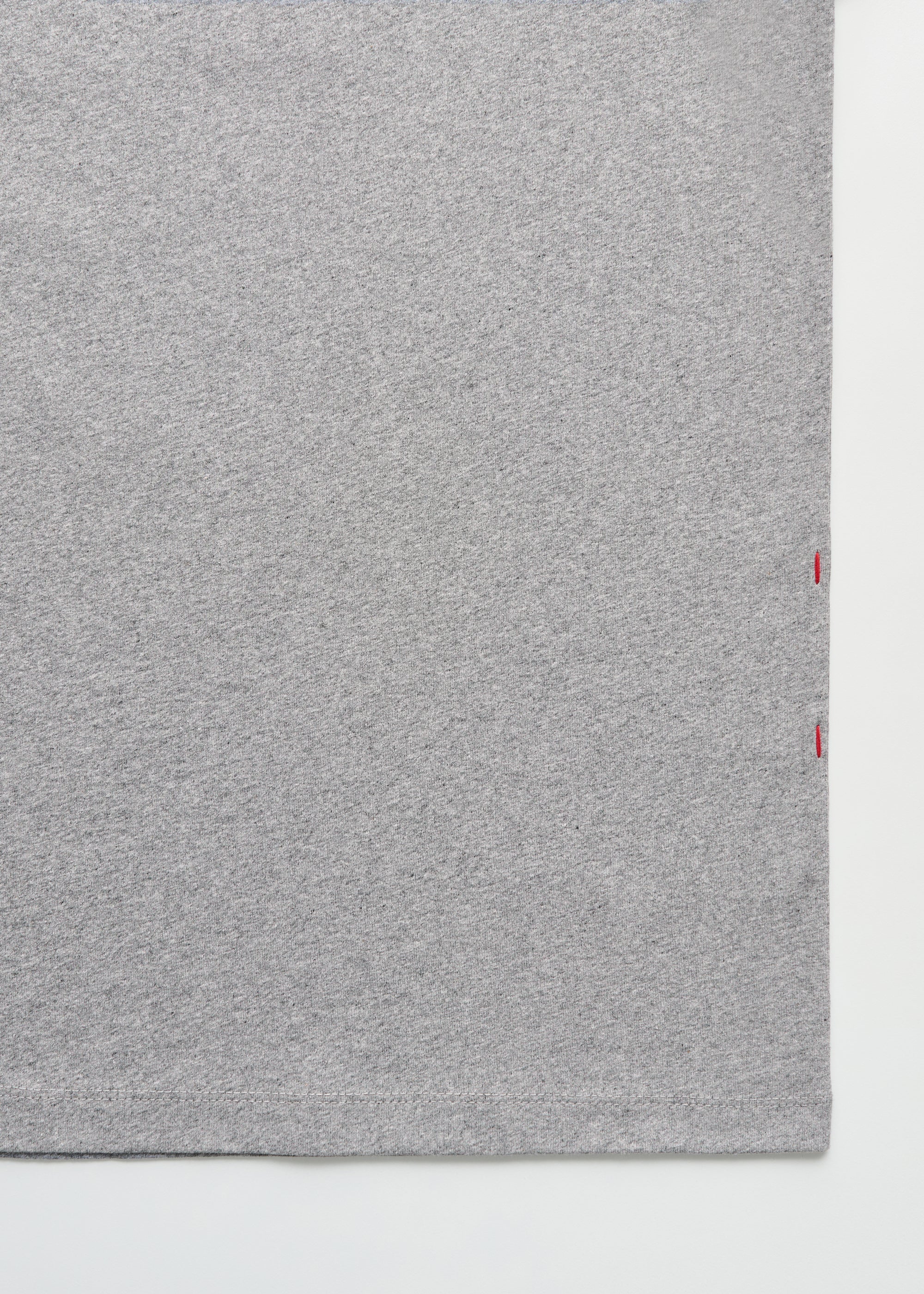 Classic circular tee melange | Grey Melange T-shirt aiayu