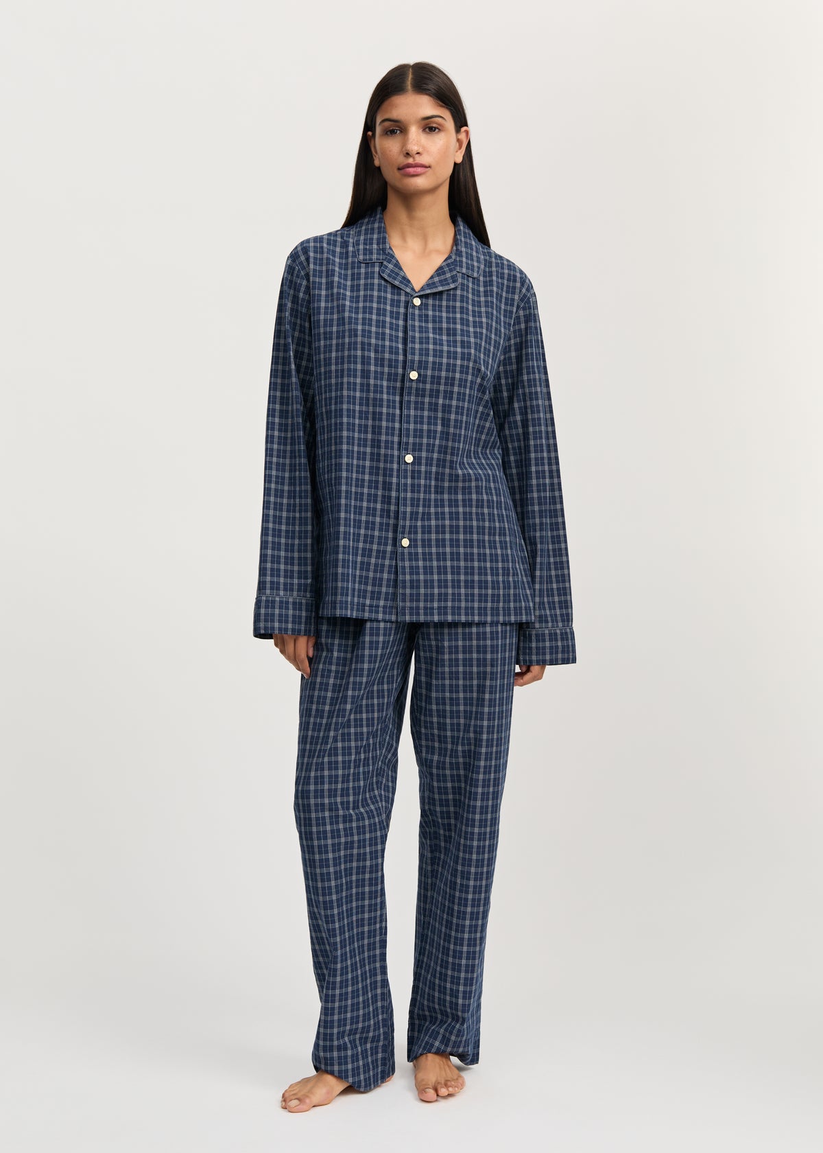 Classic pyjamas check | Navy check Pyjamas aiayu