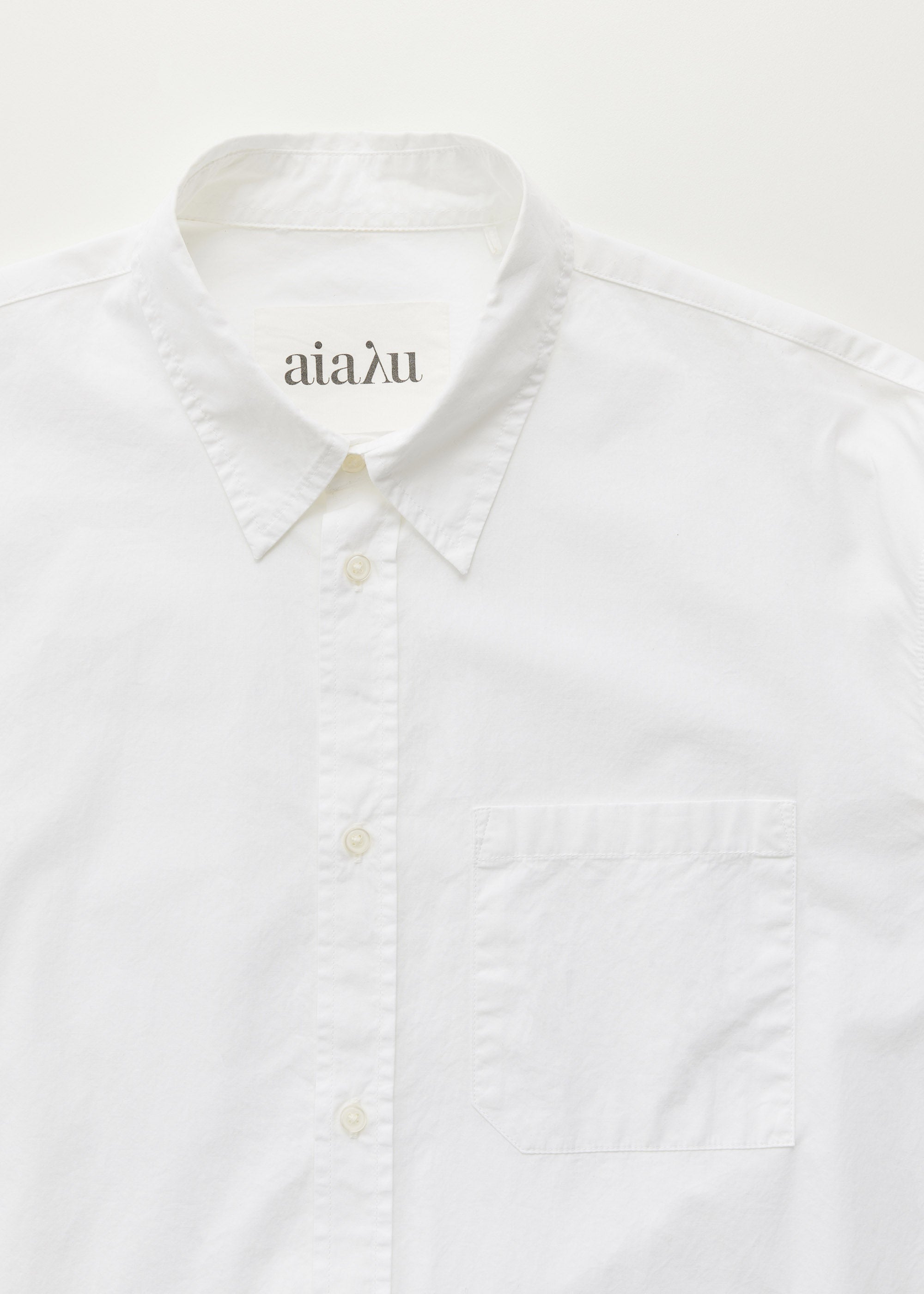 Classic shirt | White Shirt Woven aiayu