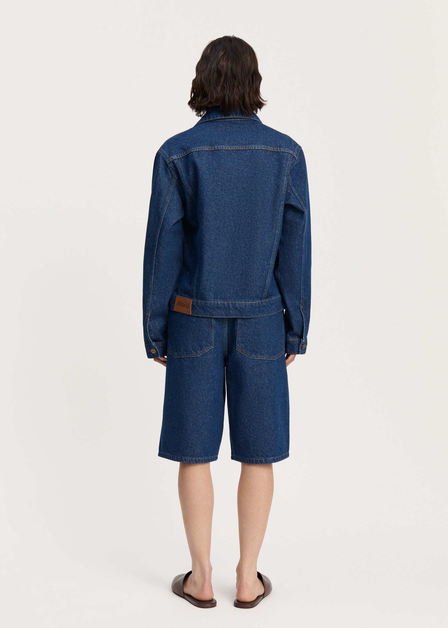 Cleo denim jacket | Mid Blue Jacket aiayu