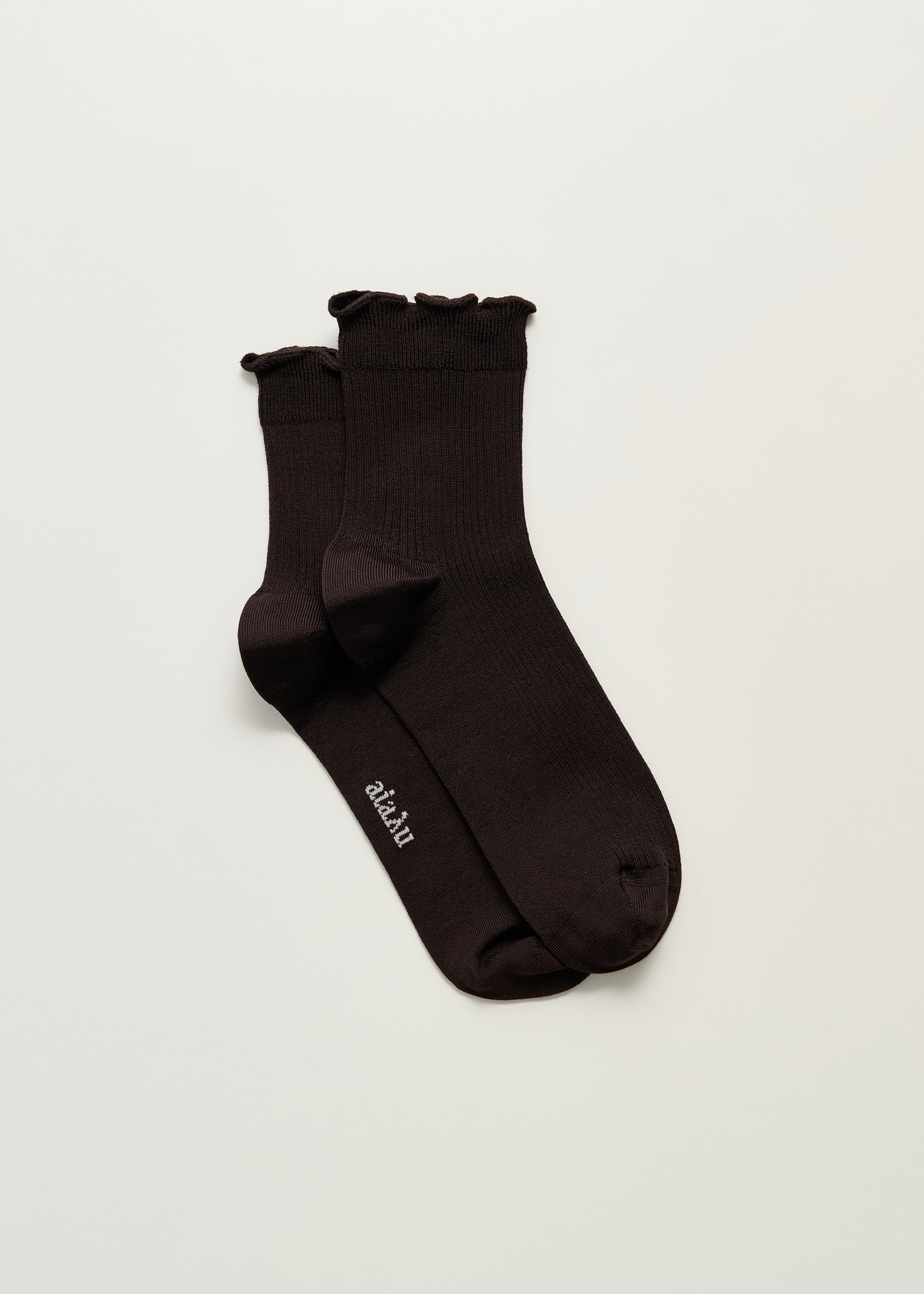 Cotton frill sock | Chocolate Socks aiayu