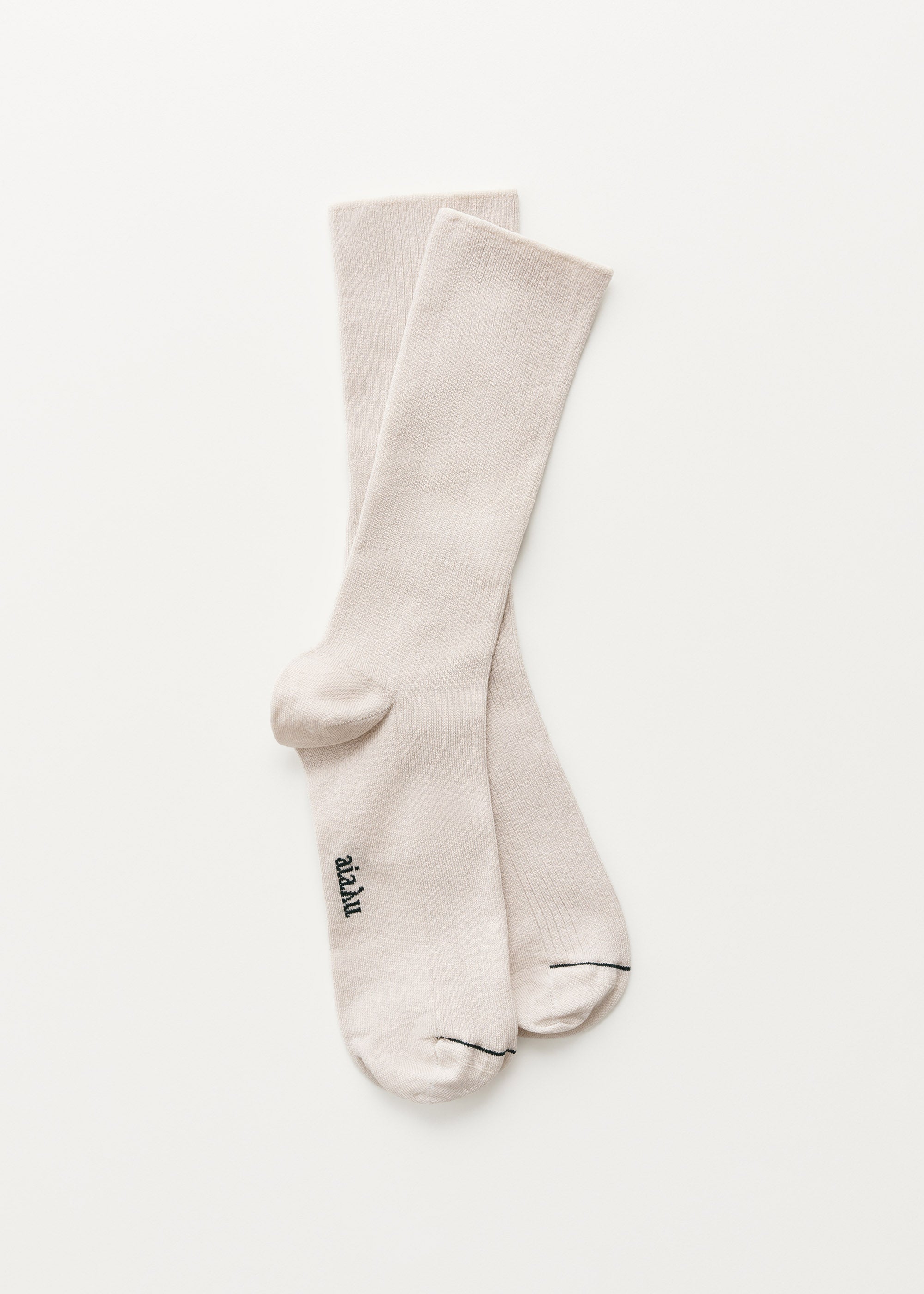 Cotton rib socks | Milk Socks aiayu