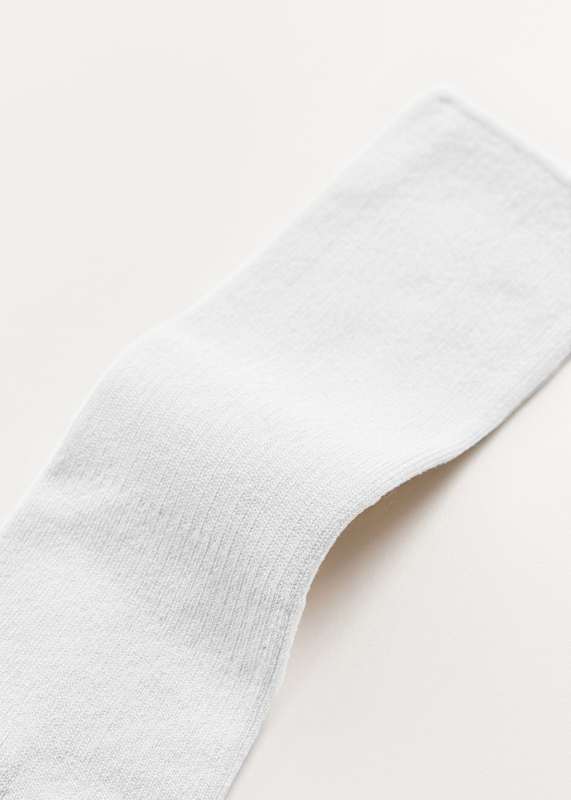Cotton rib socks | White Socks aiayu