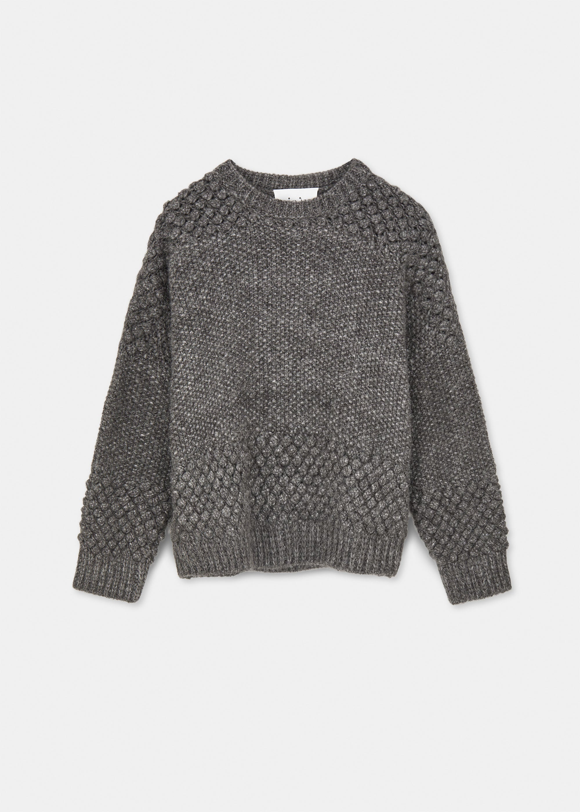 Daniela sweater – llama wool | Pure Dark Grey Sweater aiayu