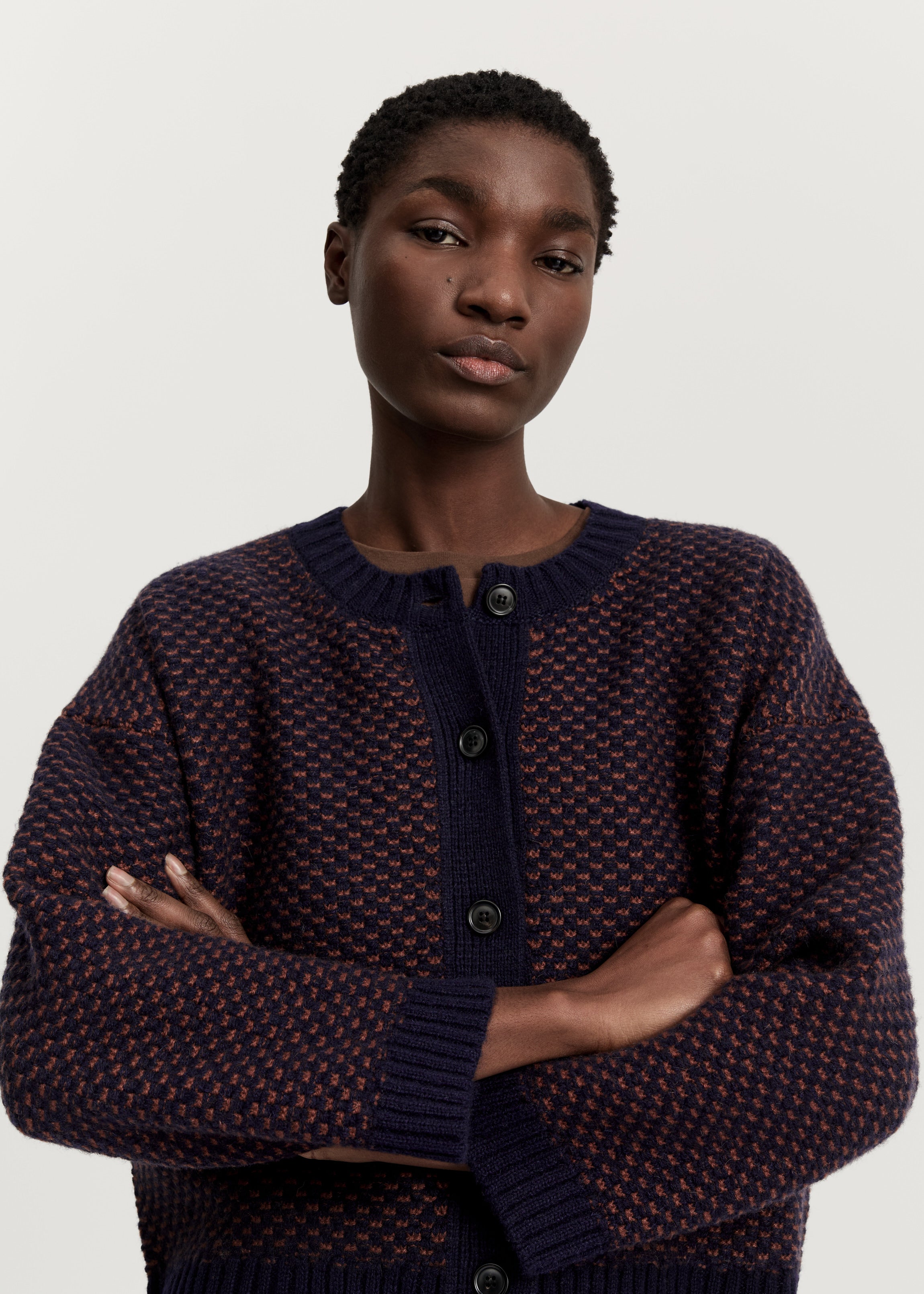 Delores cardigan – sartuul wool | Mix Navy Cardigan aiayu