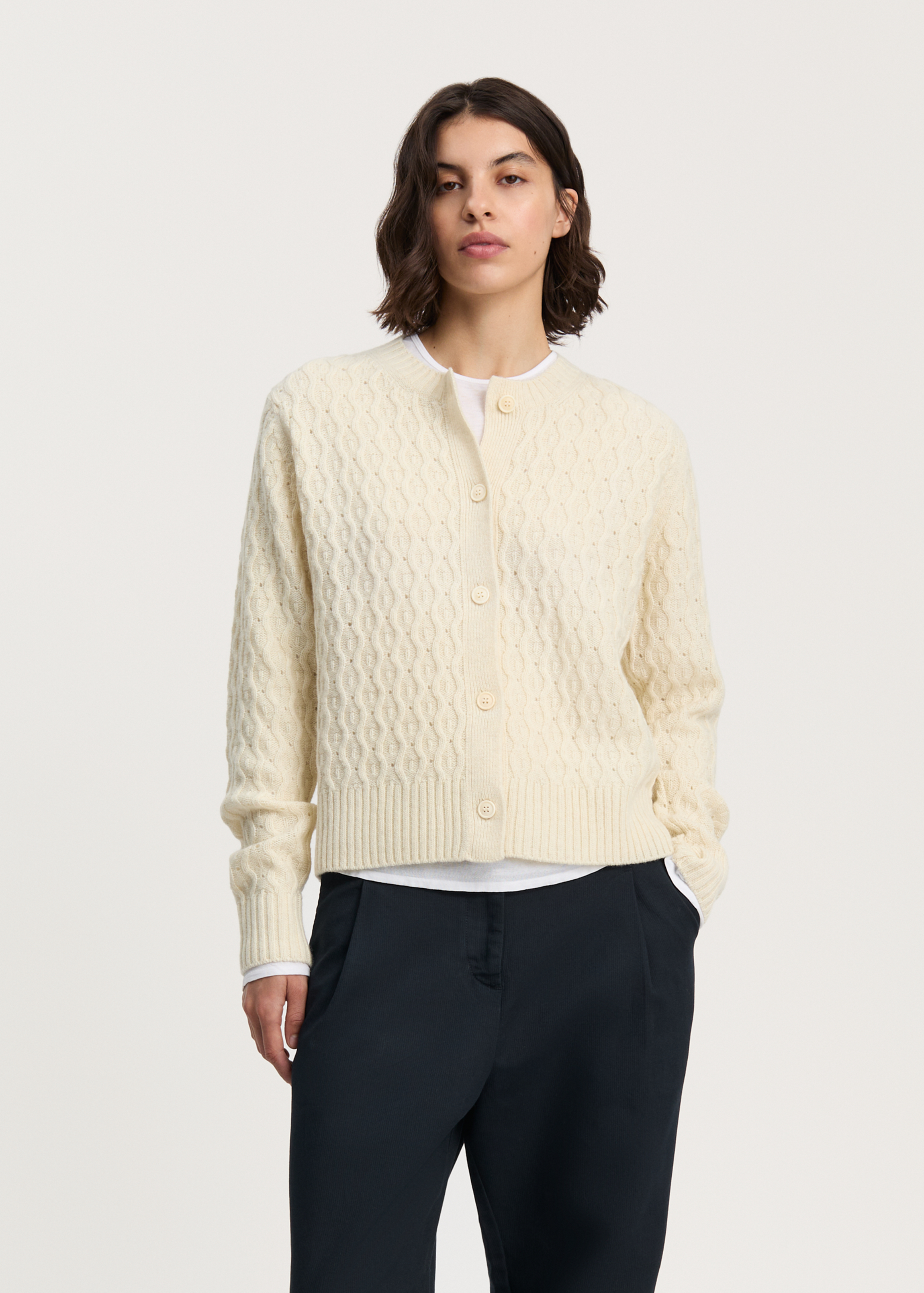 Dipti cardigan – pure sartuul | Pure Ecru Cardigan aiayu