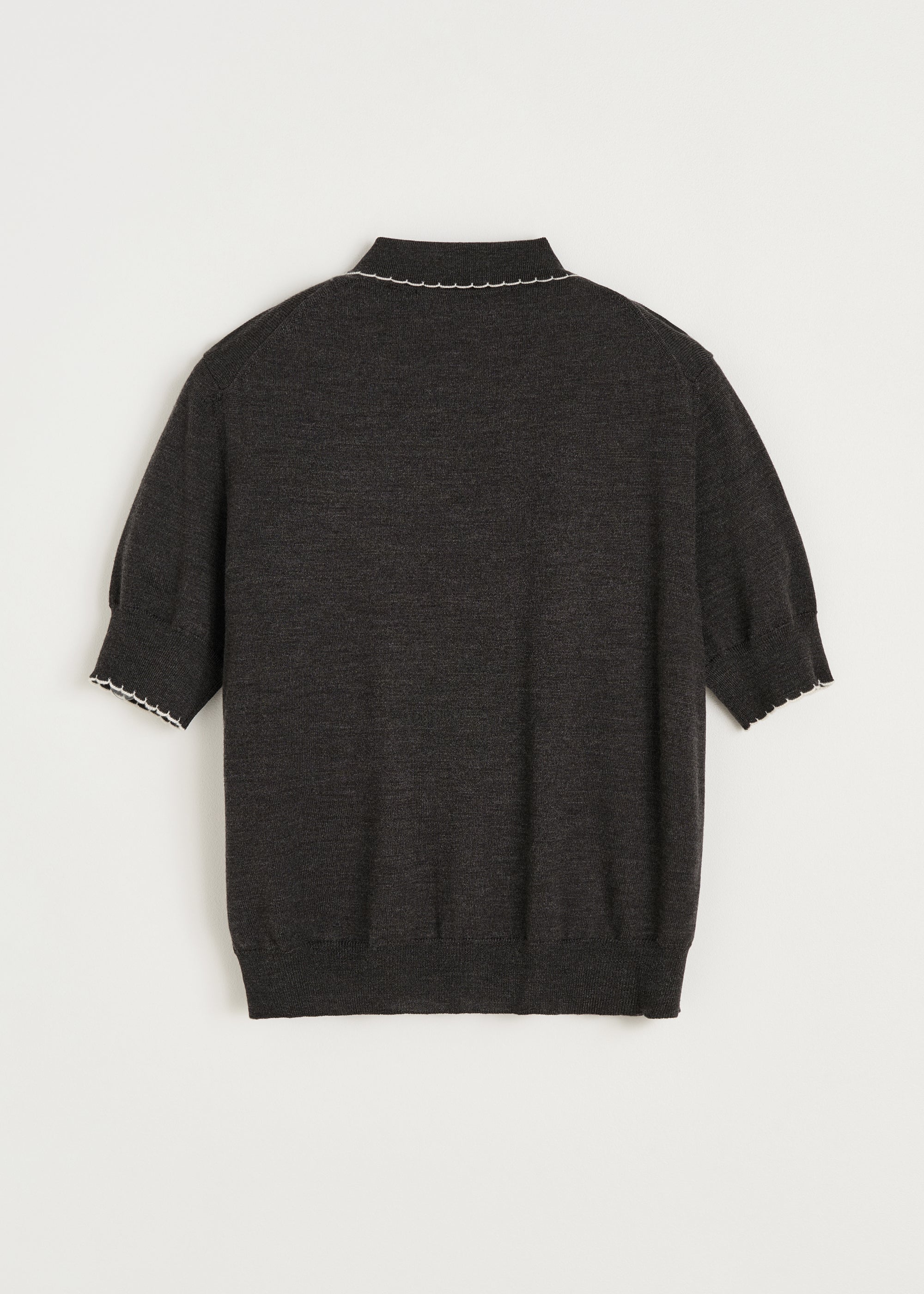 Disha cardigan – pure merino wool | Dark Brown Melange Cardigan aiayu