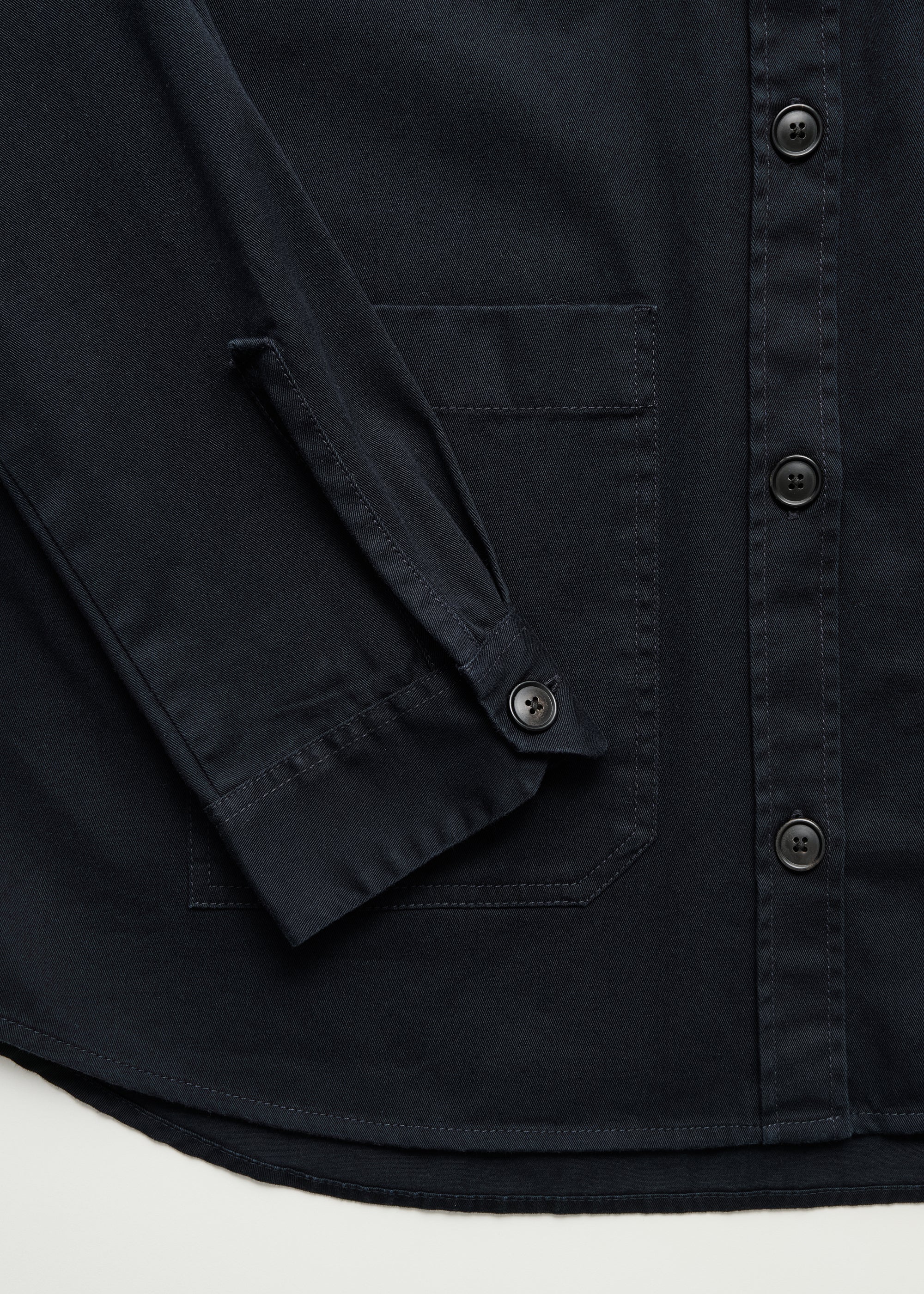 Dusty shirt | Black Navy Shirt Woven aiayu