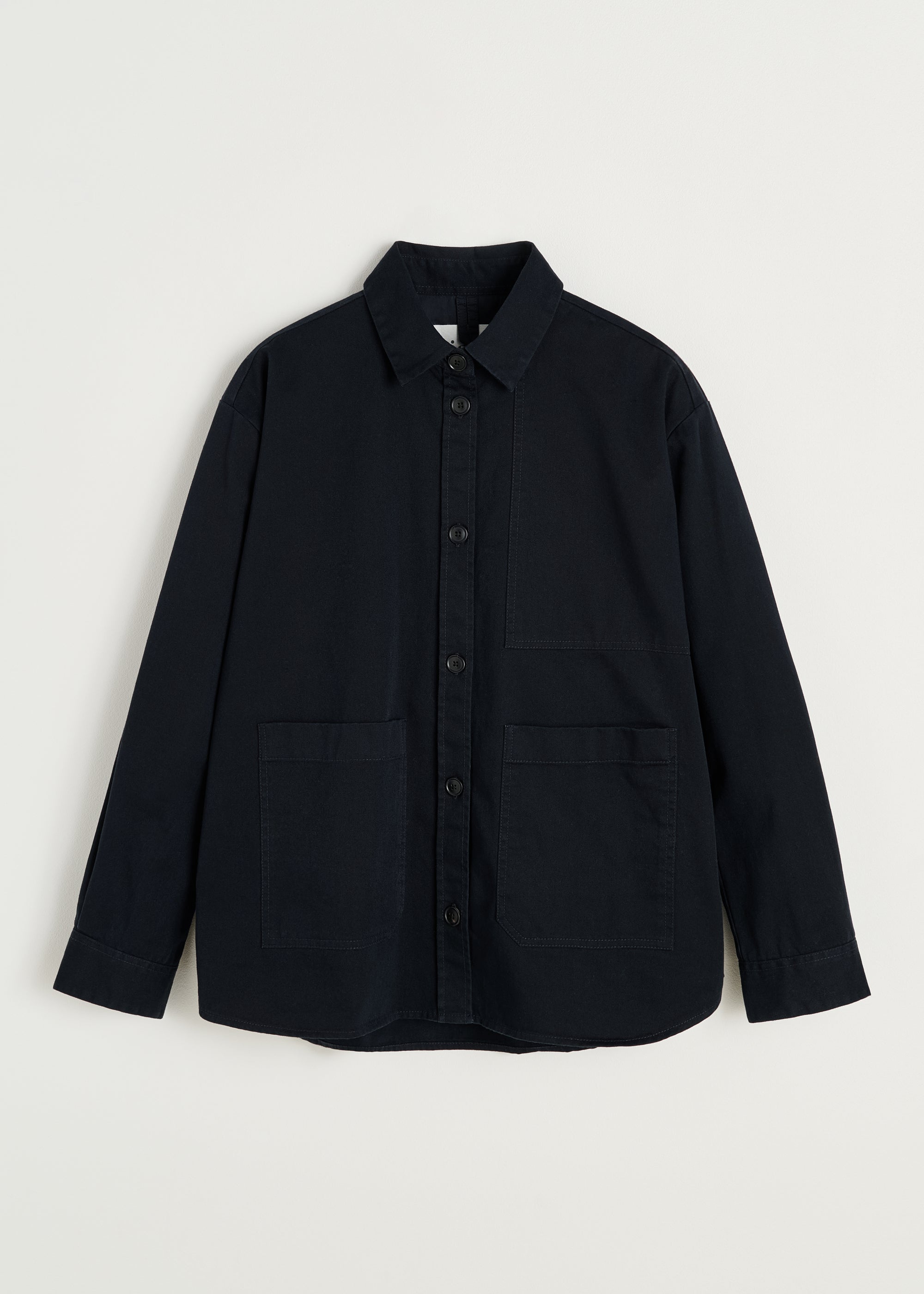 Dusty shirt | Black Navy Shirt Woven aiayu