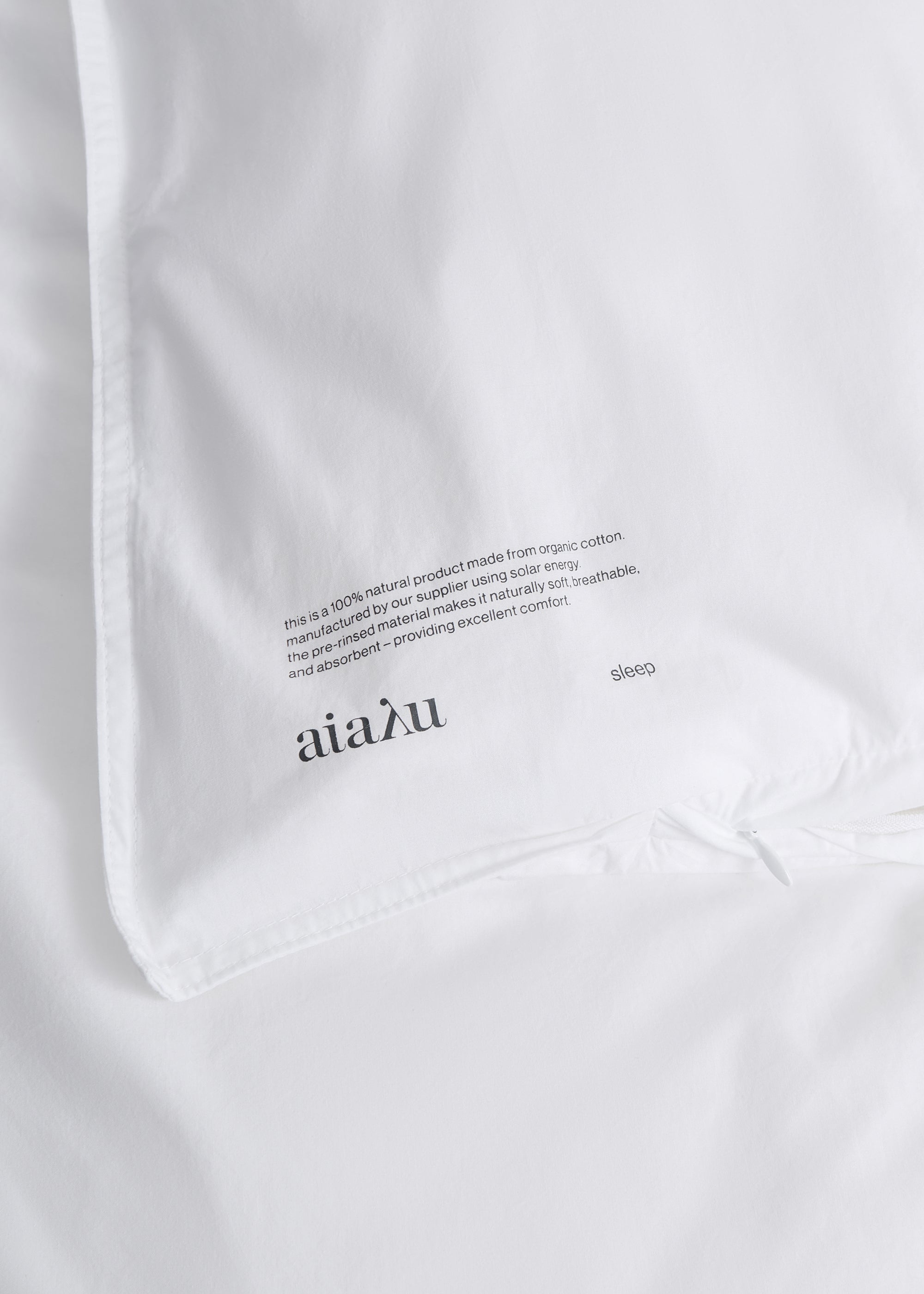 Duvet set 200x220 and pillow cases | White Bedding aiayu