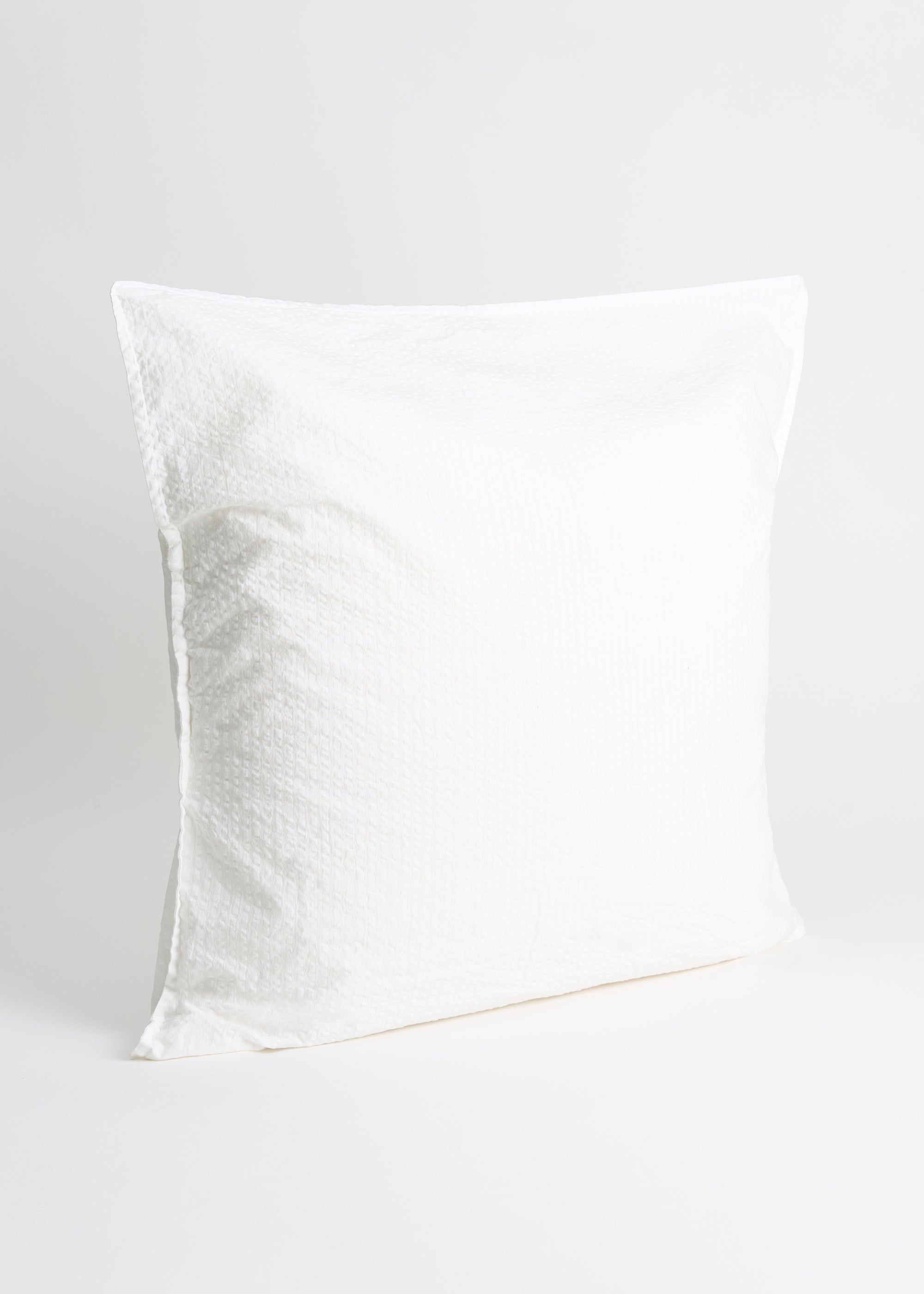 Duvet set seersucker 140x200 and pillow case | White Bedding aiayu