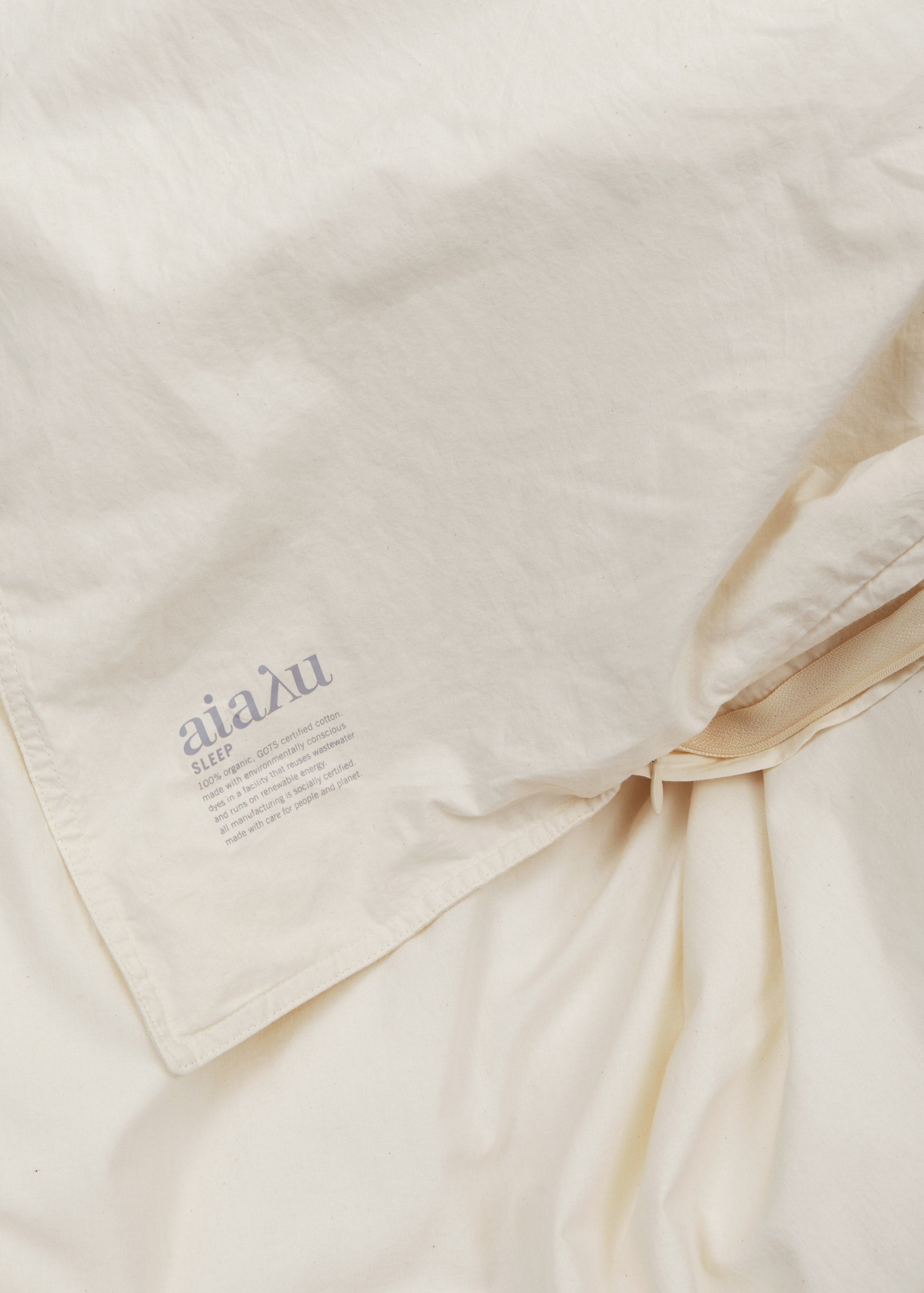 Duvet set 140x220 and pillow case | Pure Ecru Bedding aiayu