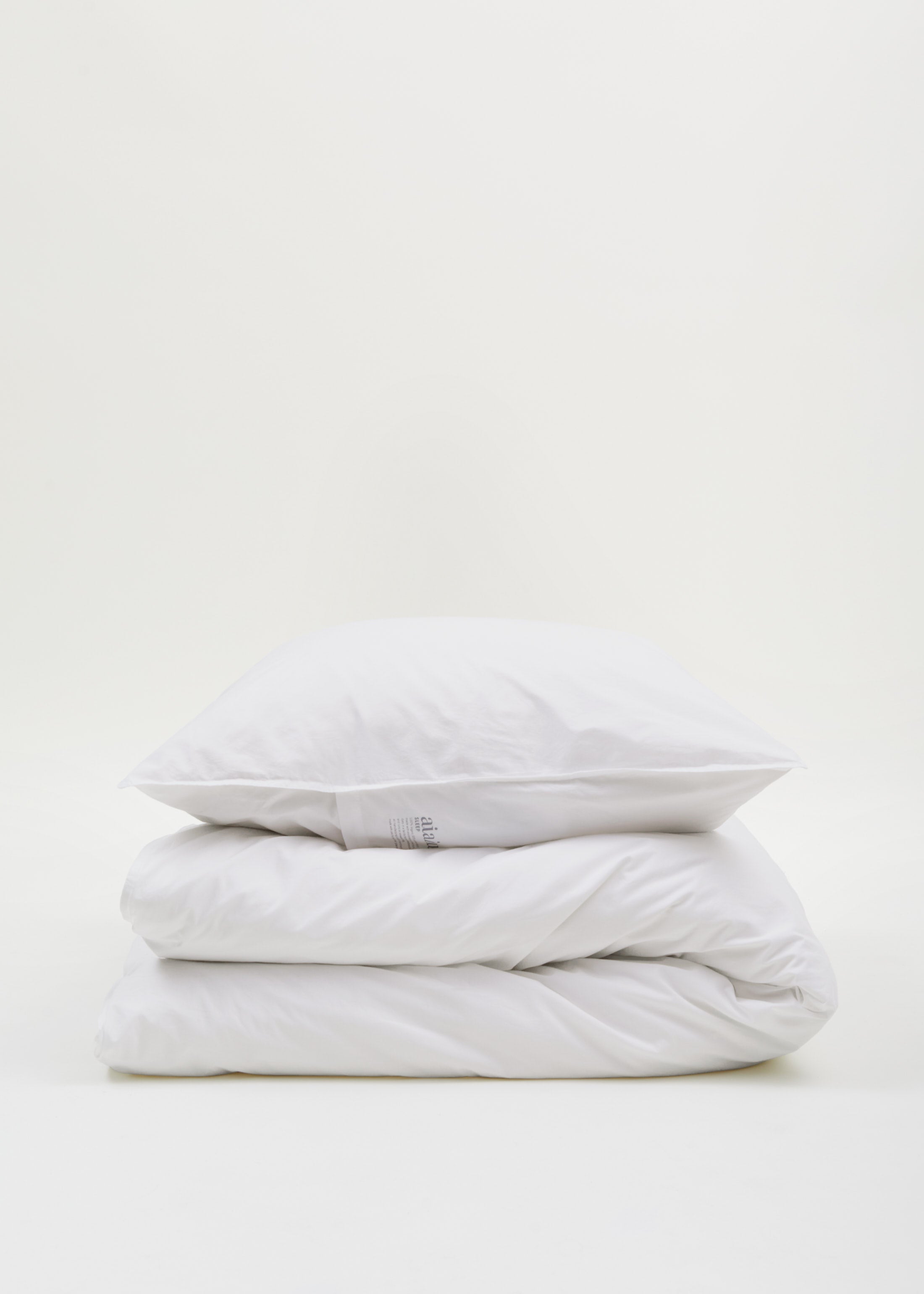 Duvet set 150x210 (SE size) and pillow case | White Bedding aiayu