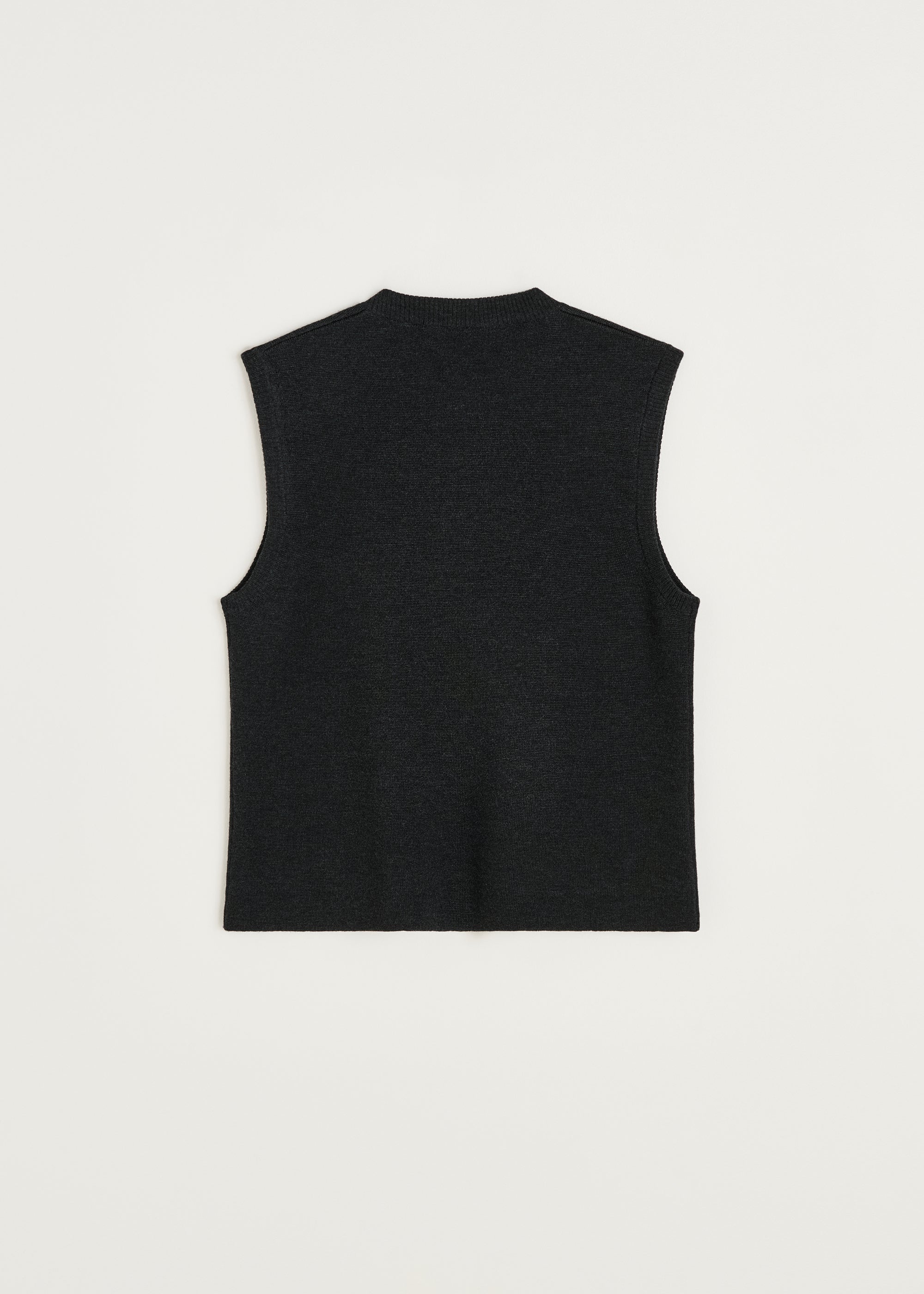 Elva vest – merino wool | Antracite Vest aiayu