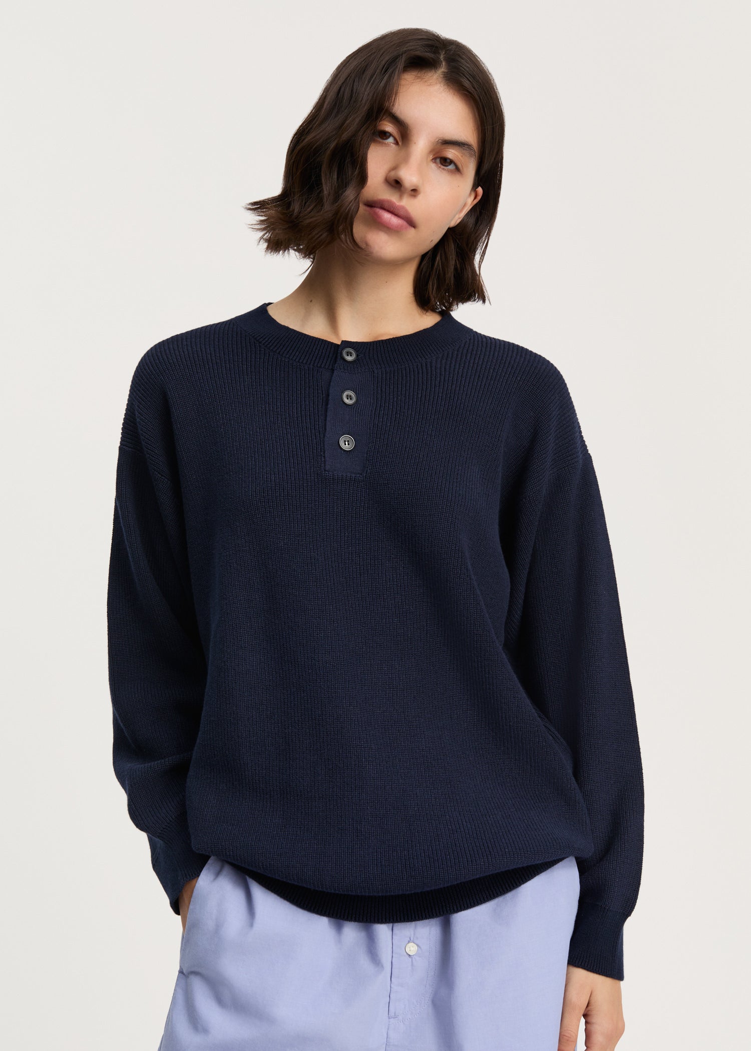 Franca sweater | Navy Sweater aiayu