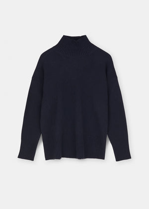 Freya sweater – pure yak | Navy Sweater aiayu