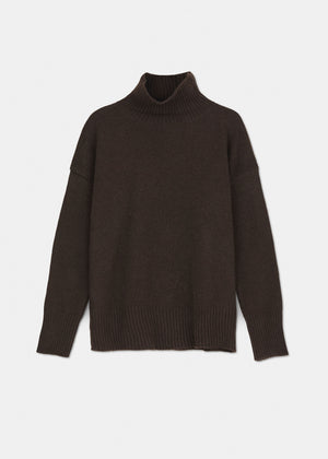 Freya sweater – pure yak | Pure Dark Brown Sweater aiayu