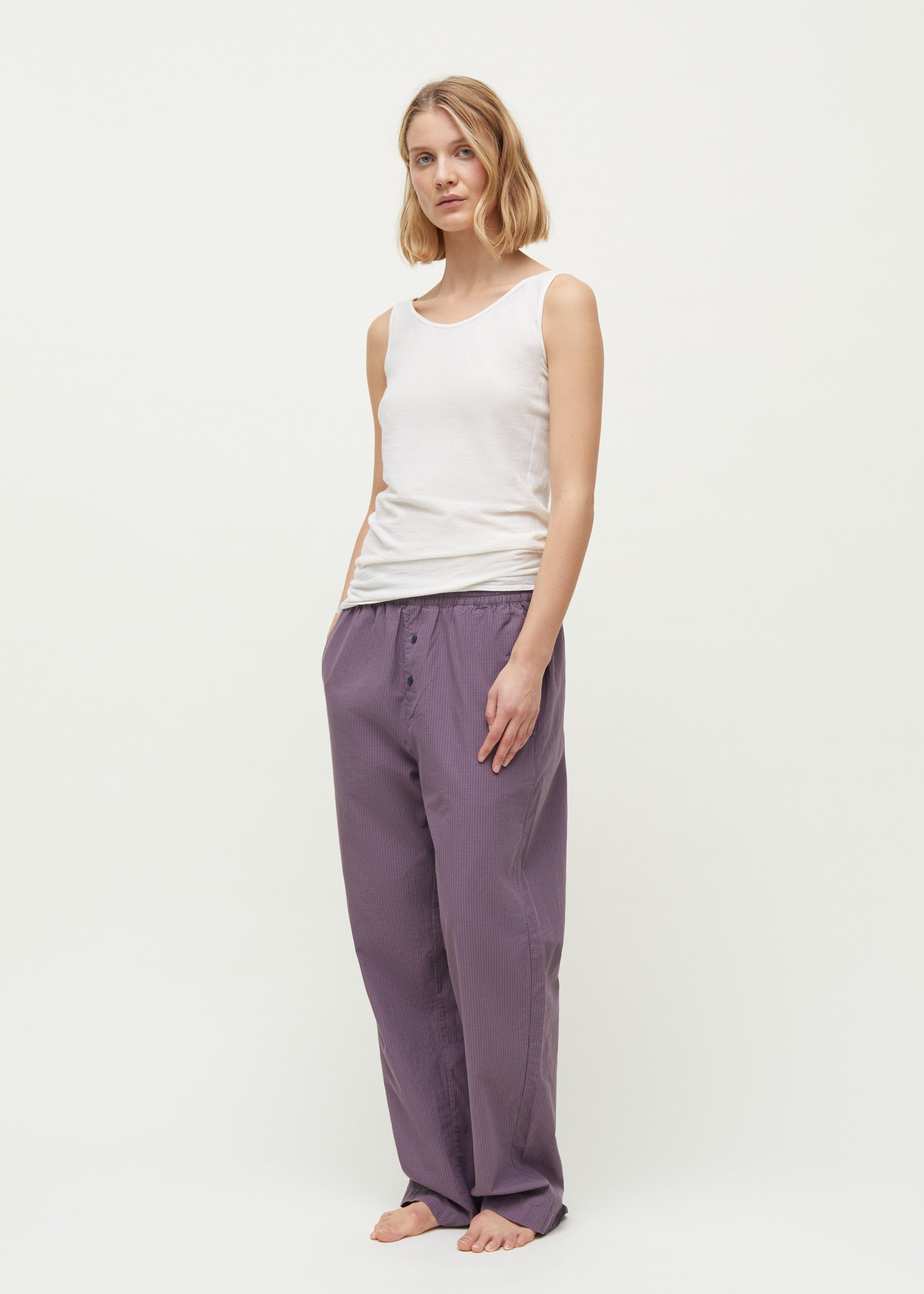 Gentle tank – cashmere | White Top aiayu