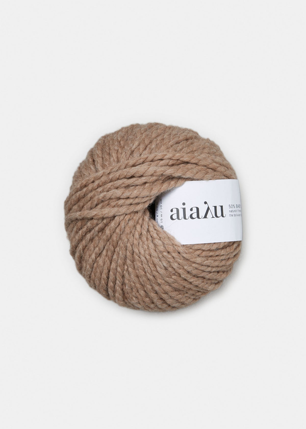 Handknit yarn mechera | Pure caramel Handknit Yarn aiayu