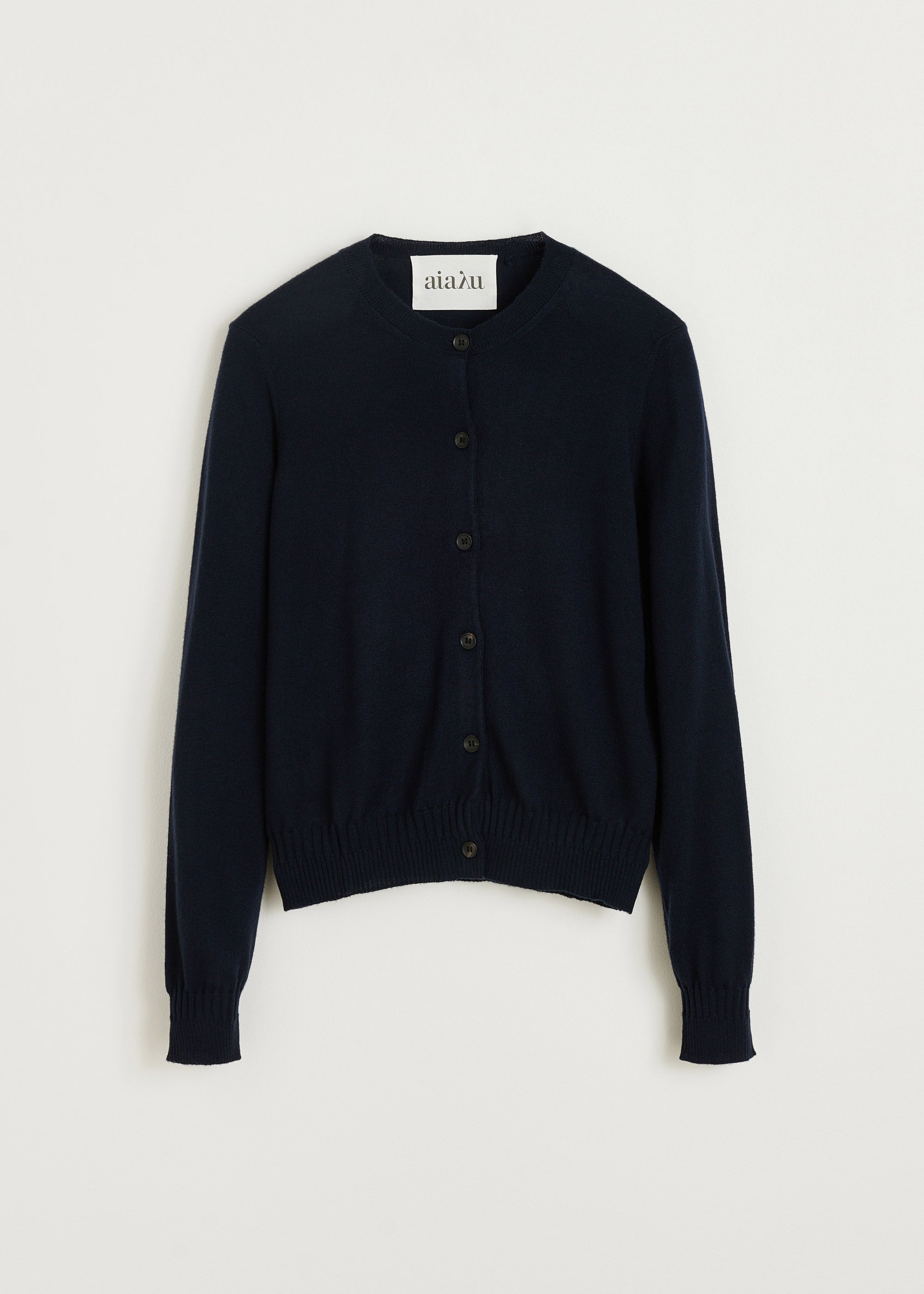 Hariza cardigan – pure merino wool | Navy Cardigan aiayu