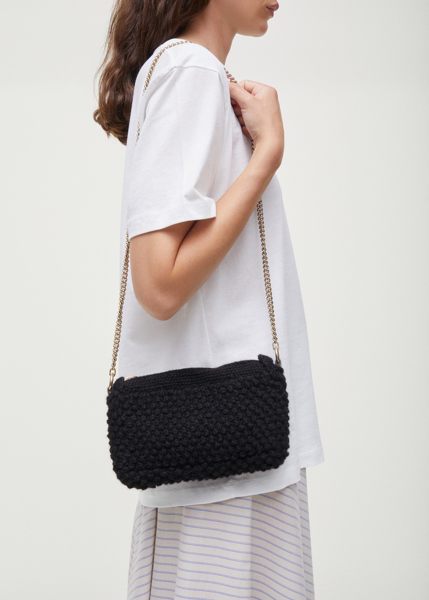Helen chain classic bag | Black Purse aiayu