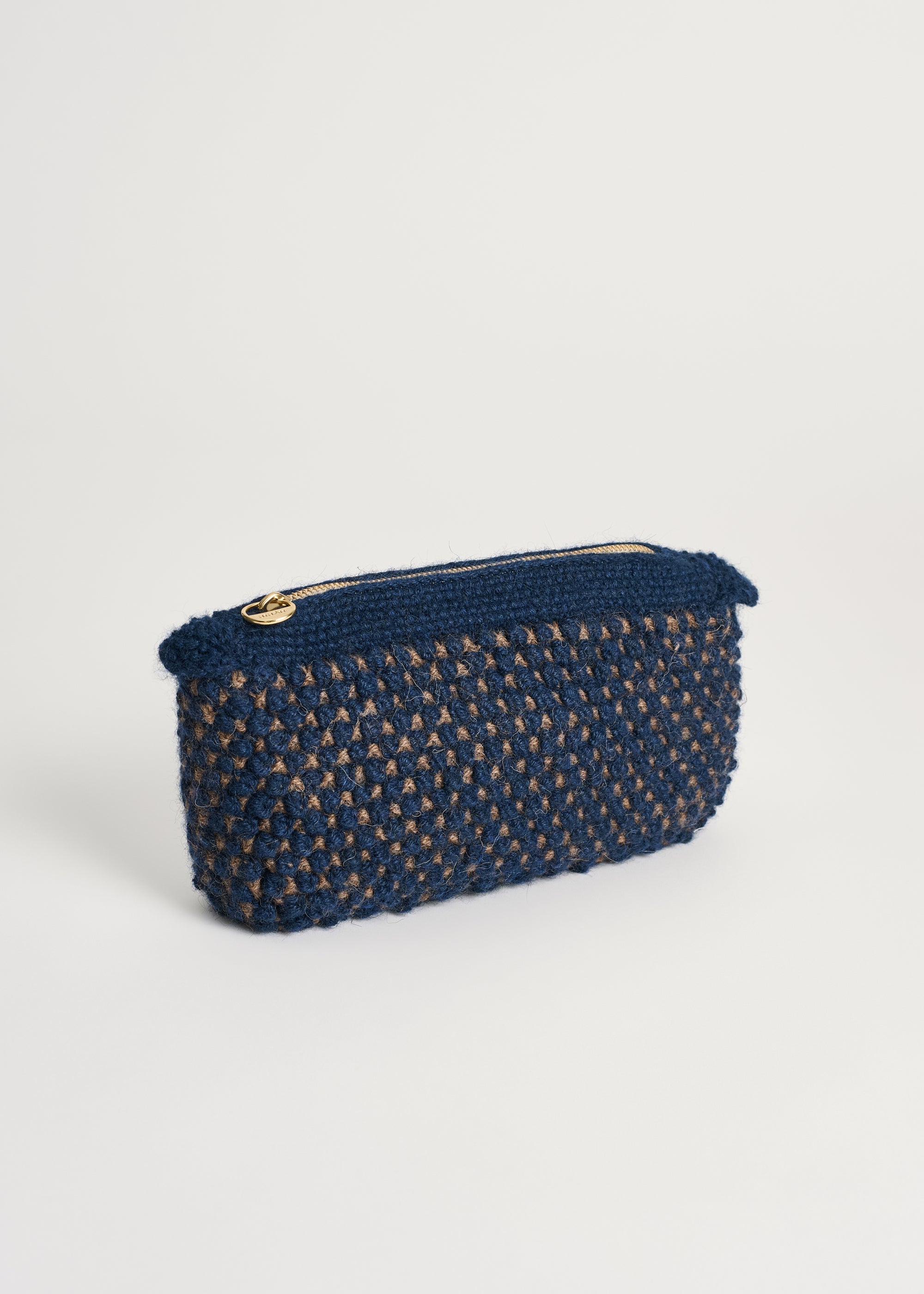Helen classic clutch | Mix navy / brownie Purse aiayu