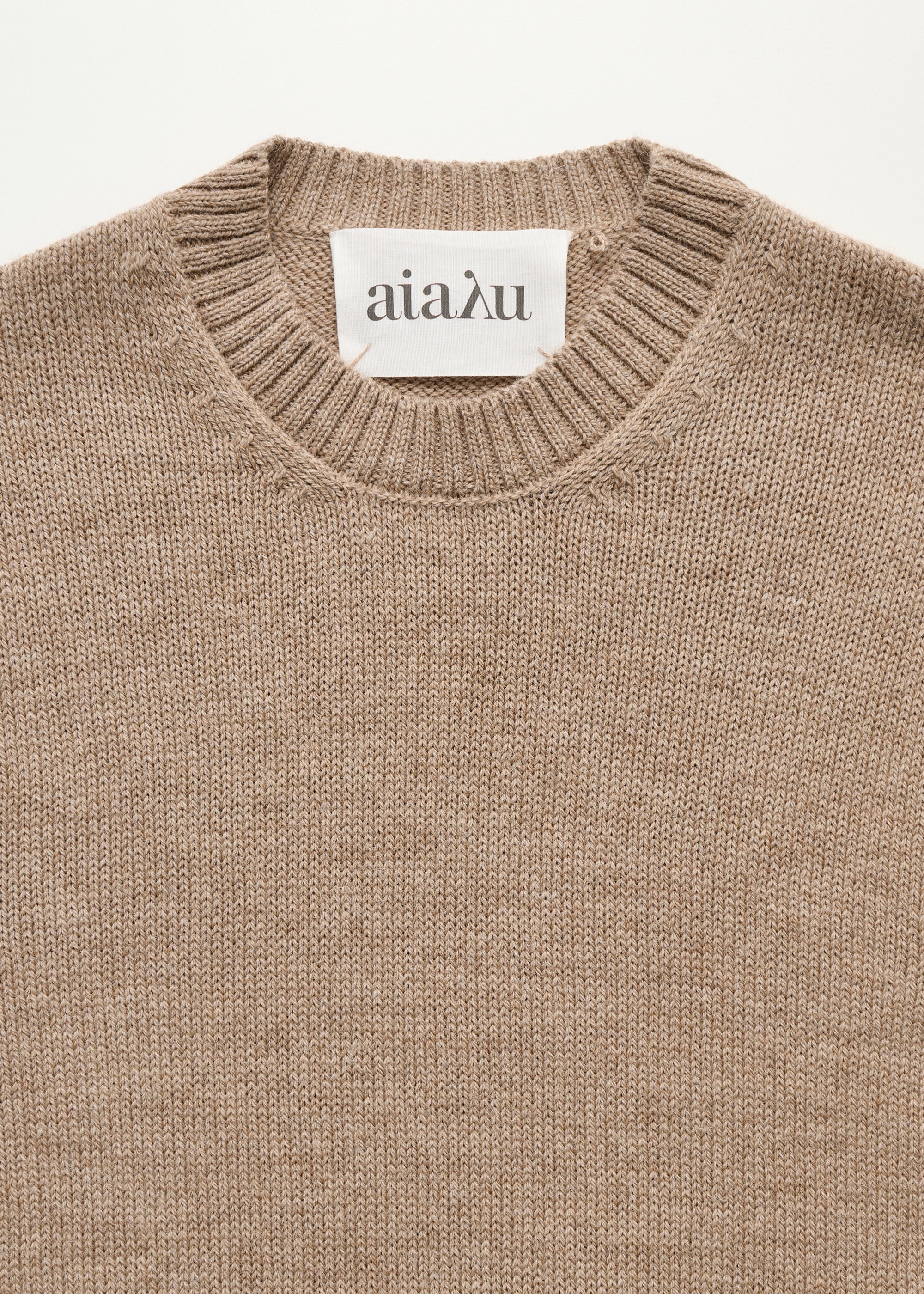 Highland saga sweater – highland wool | Pure Almond Sweater aiayu