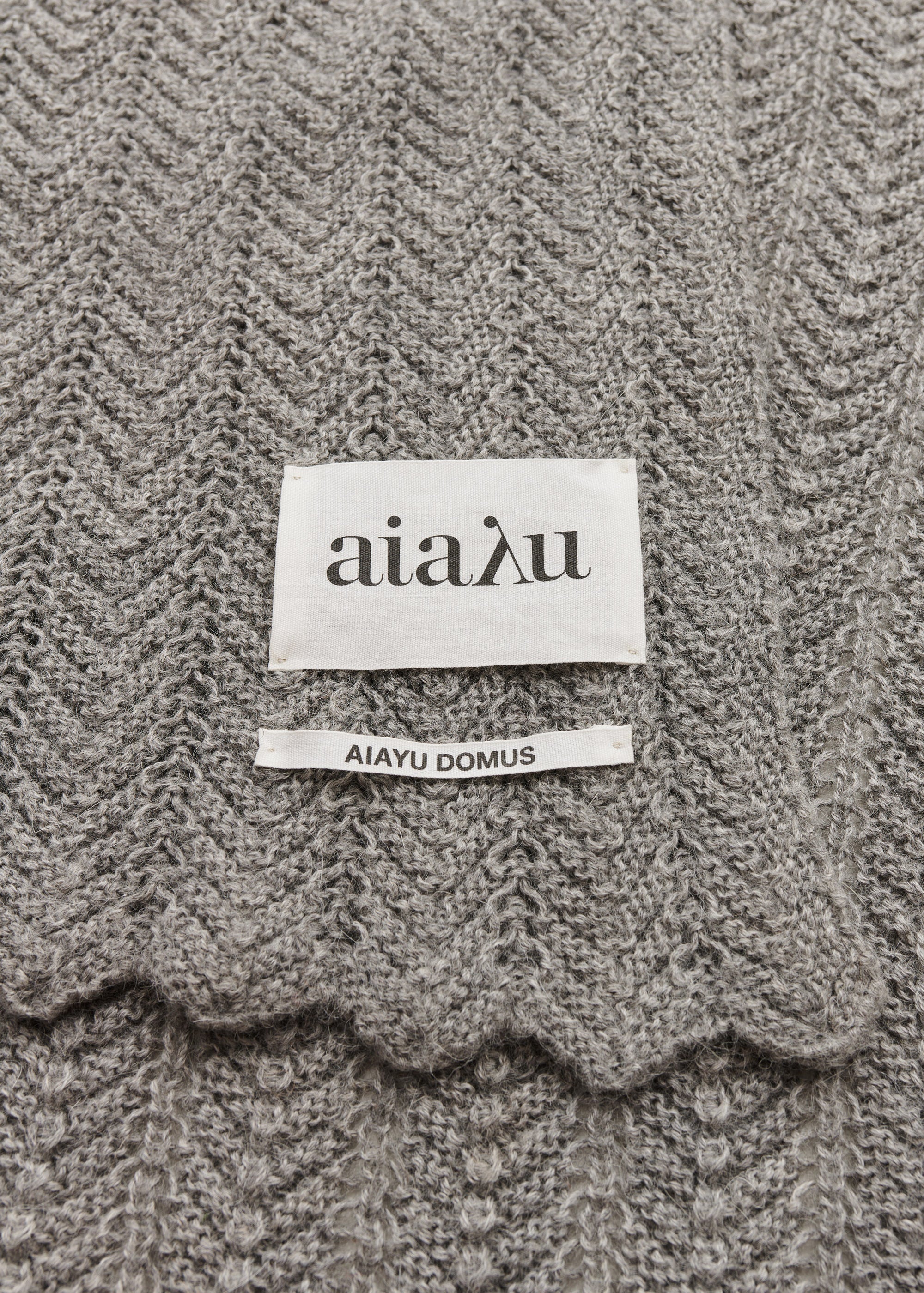 Hollie classic throw - 130x160 | Frost Grey Throw aiayu