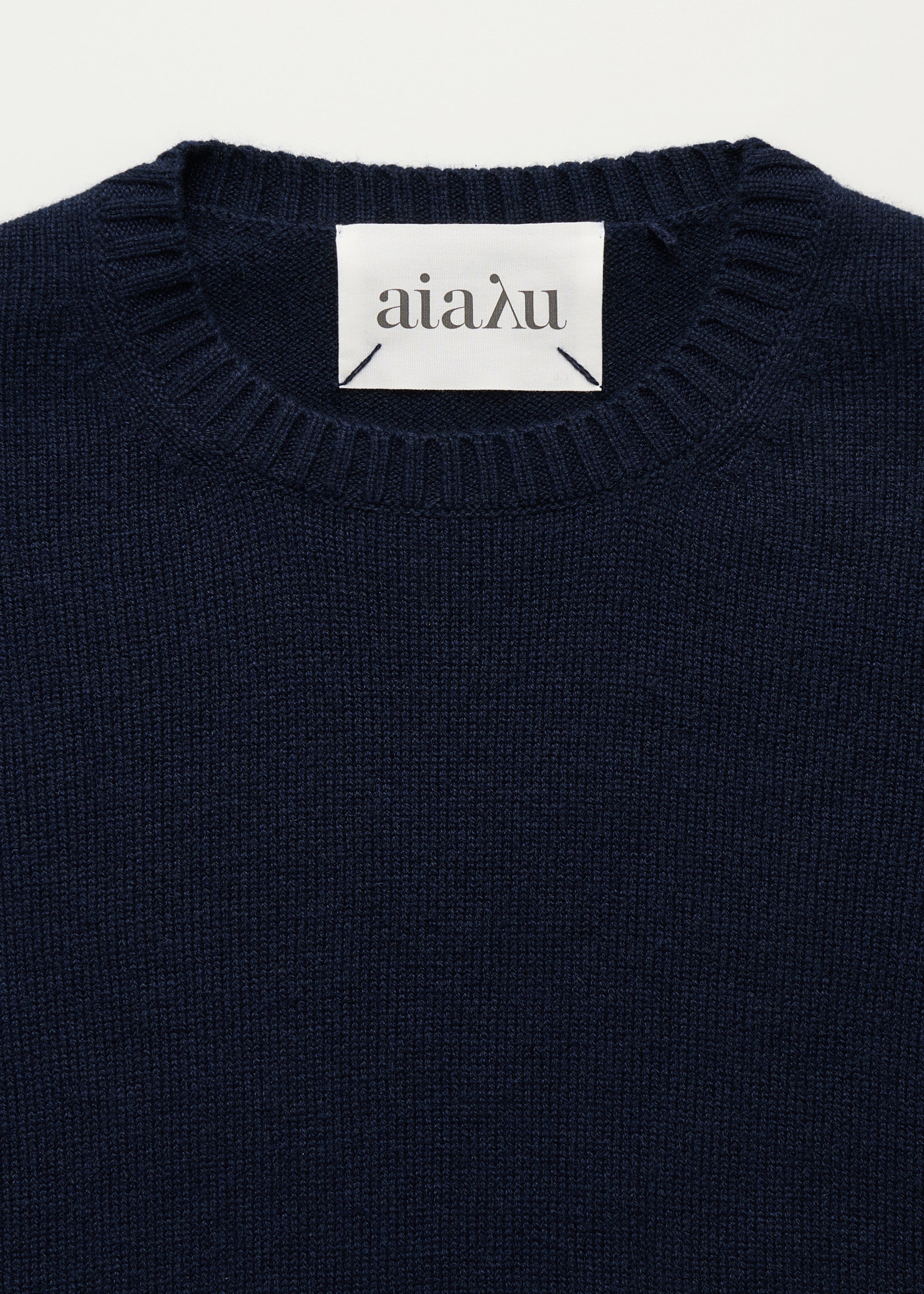 Inga sweater – pure cashmere | Black Blue Sweater aiayu