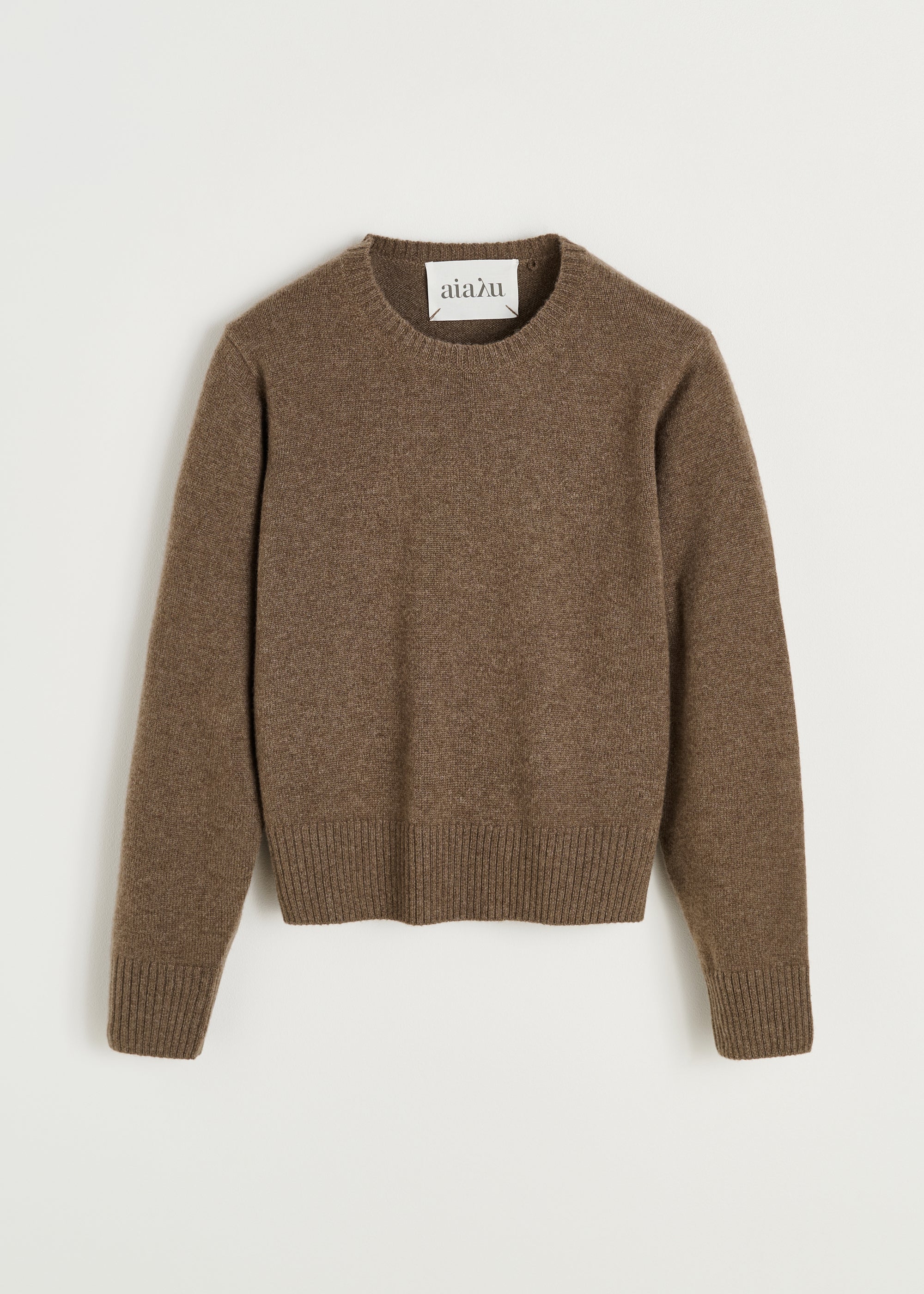 Inga sweater – pure cashmere | Pure Dark Brown Sweater aiayu