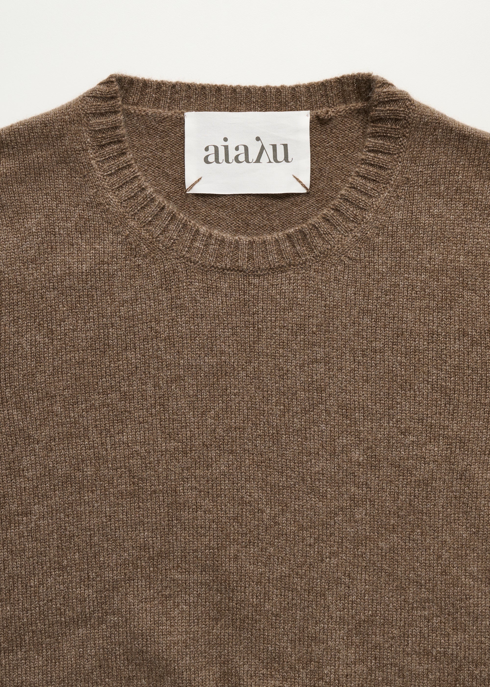 Inga sweater – pure cashmere | Pure Dark Brown Sweater aiayu