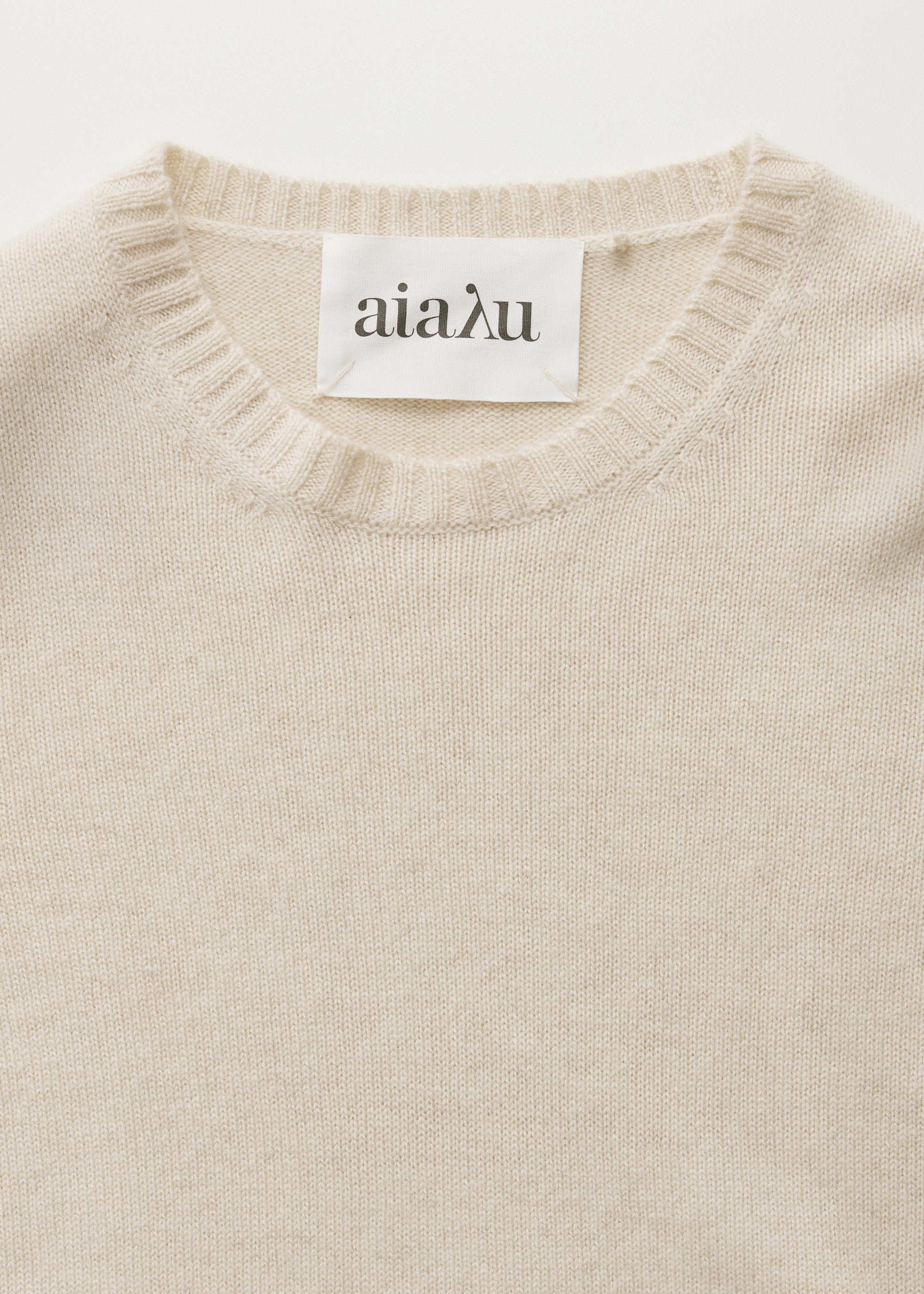 Inga sweater – pure cashmere | Pure Ecru Sweater aiayu